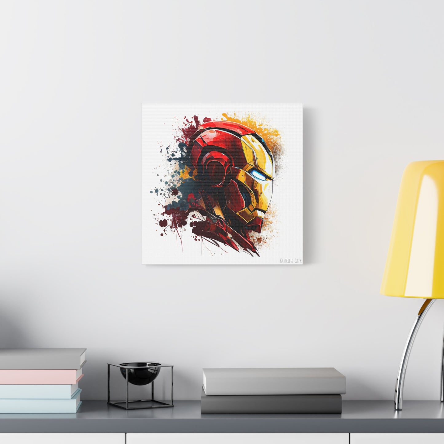 Iron Man Canva - Add Some Pop-Art and Watercolor Style to Your Wall Decor - Marvel Avengers