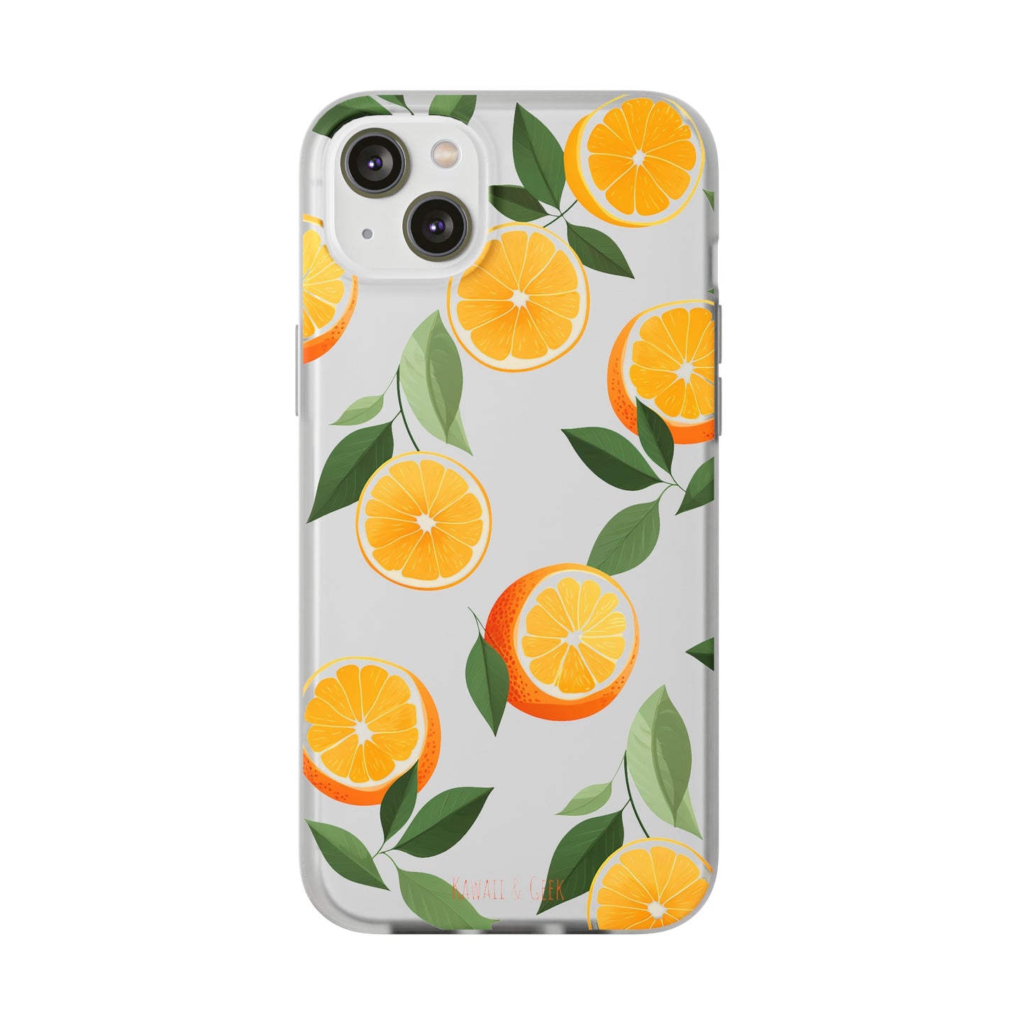 Zesty Orange Slices Transparent Flexi Phone Case