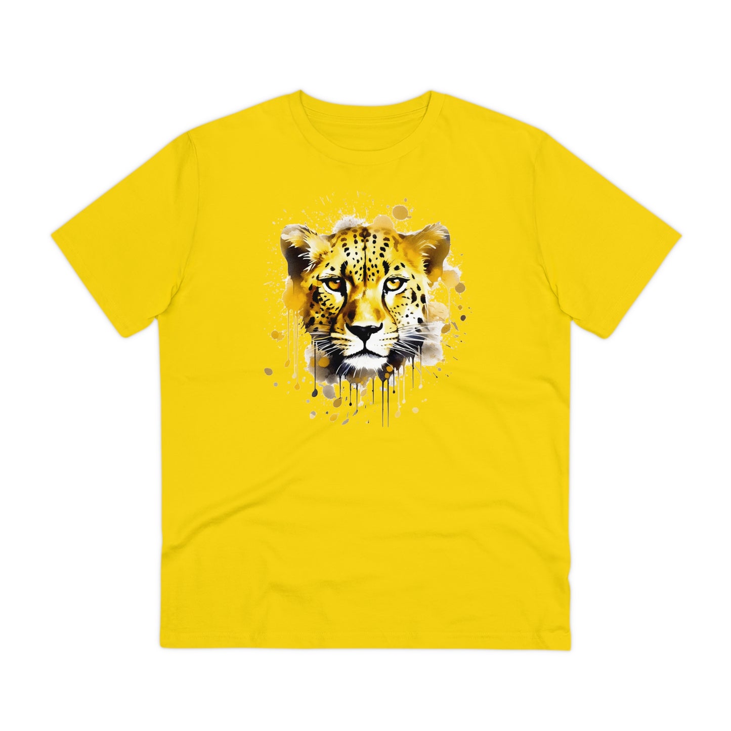 Cheetah T-Shirt in Watercolor Style - Unisex and Eco-Friendly - Embrace Wildlife with Style and Sustainability