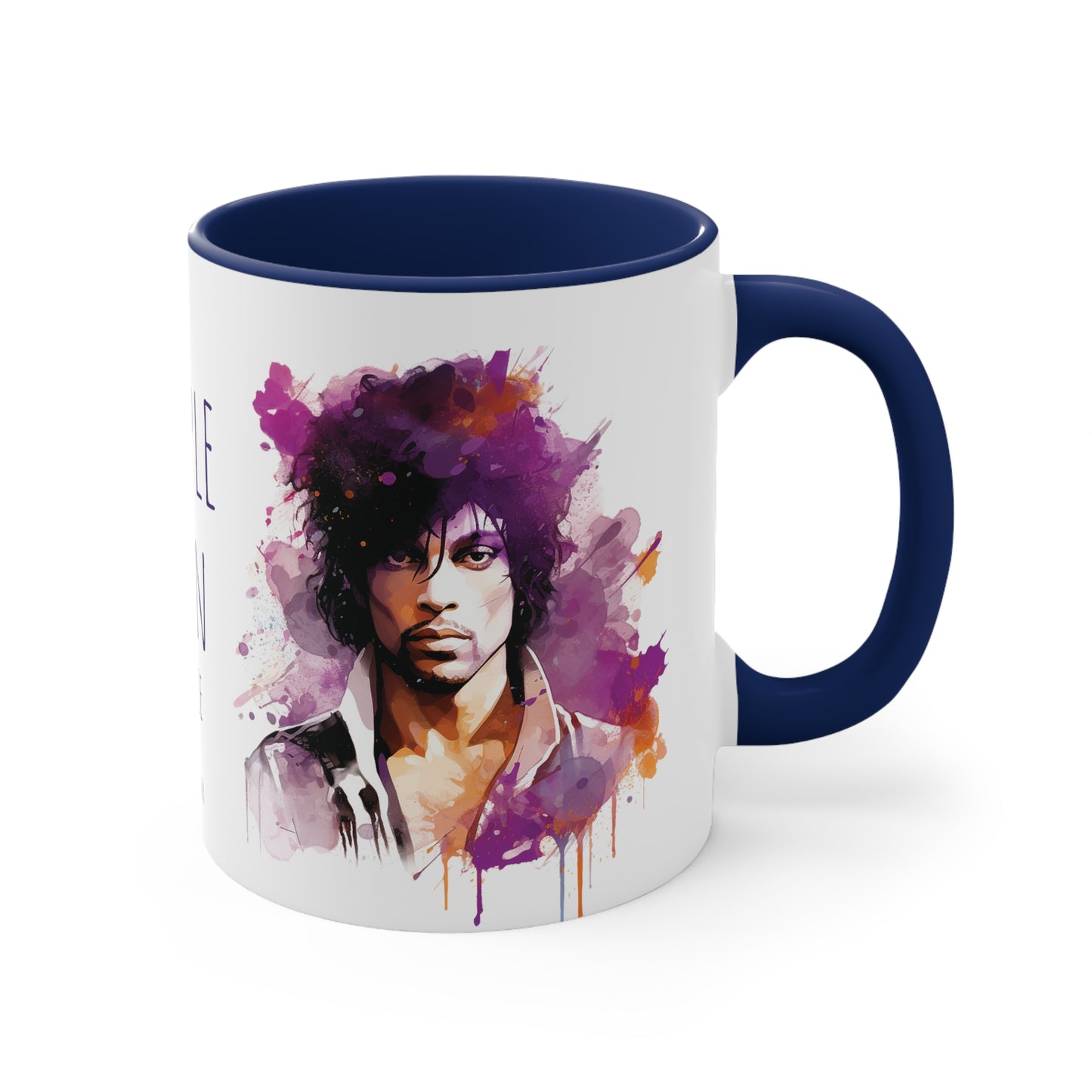 Prince Purple Rain Mug Watercolor Style - Musical Majesty in Every Sip