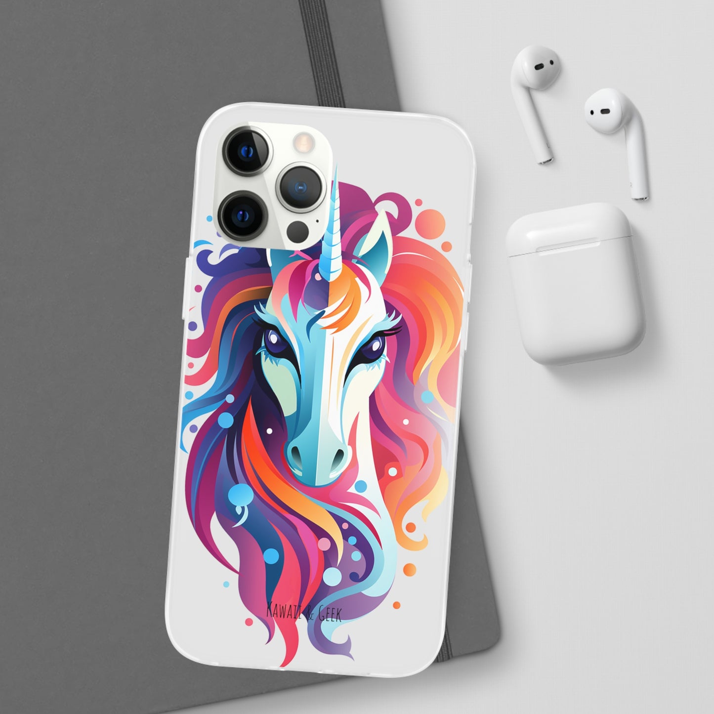 Ink Unicorn Flexi Transparent Phone Case