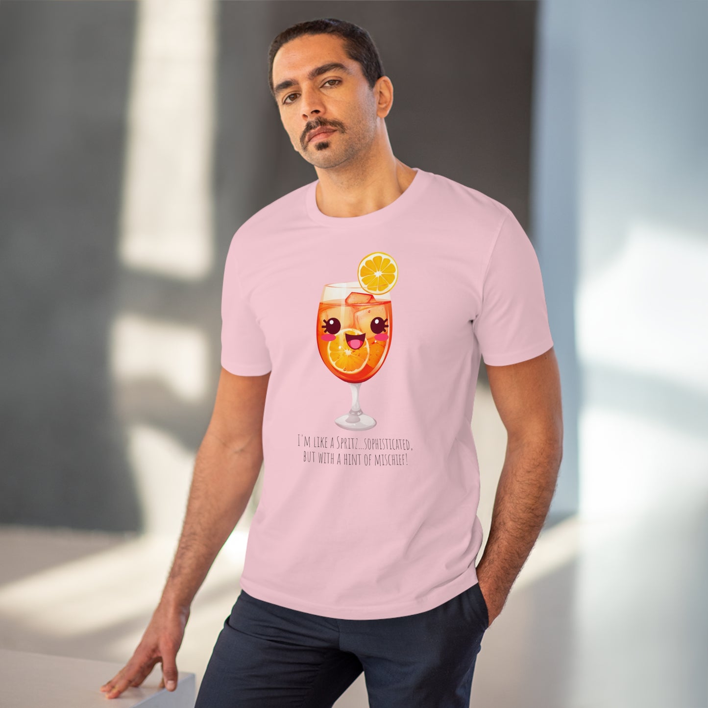 Cute and Mischievous Spritz Glass T-Shirt | Fun and Sophisticated Design