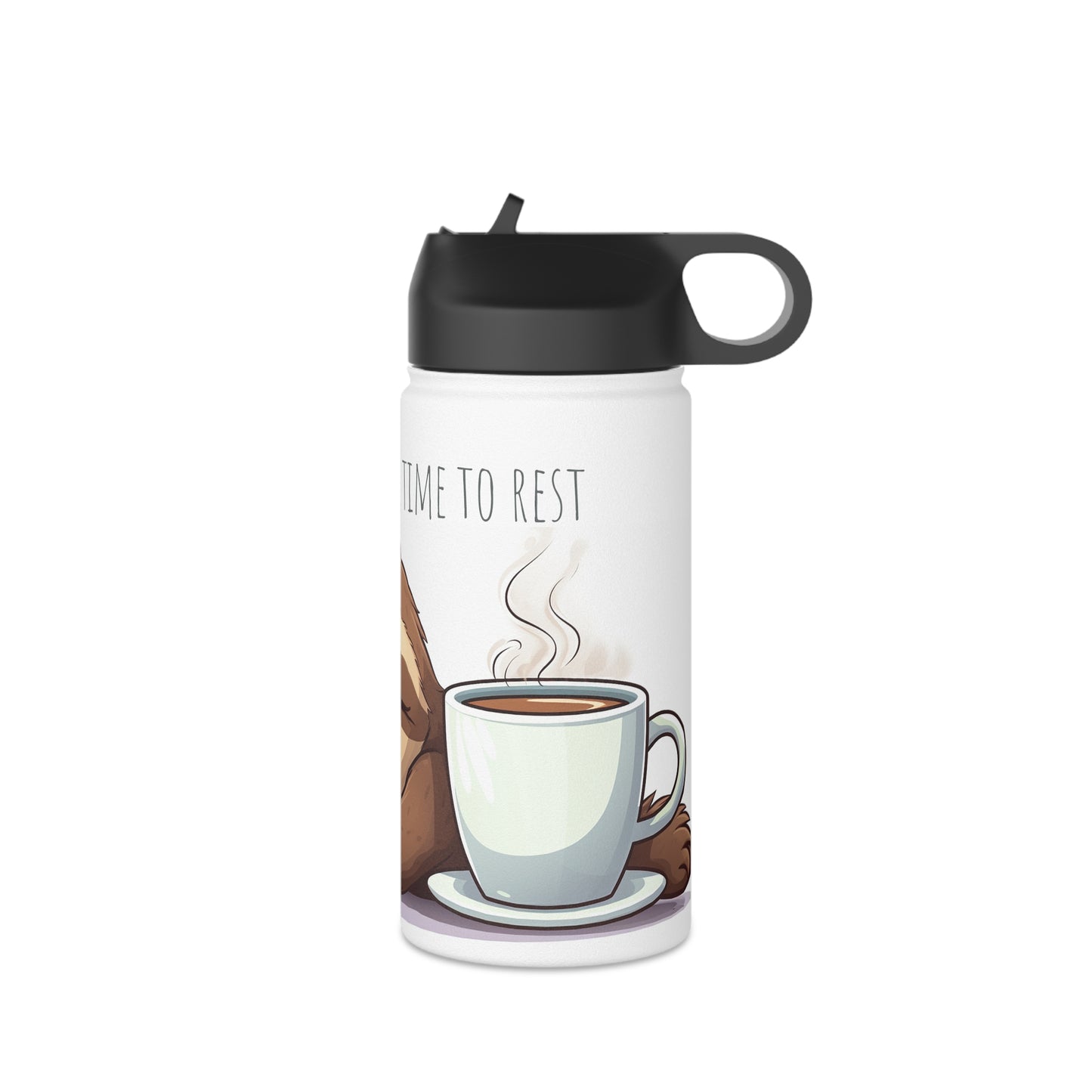 Lazy Sloth Stainless Steel Bottle: Cool & Cozy