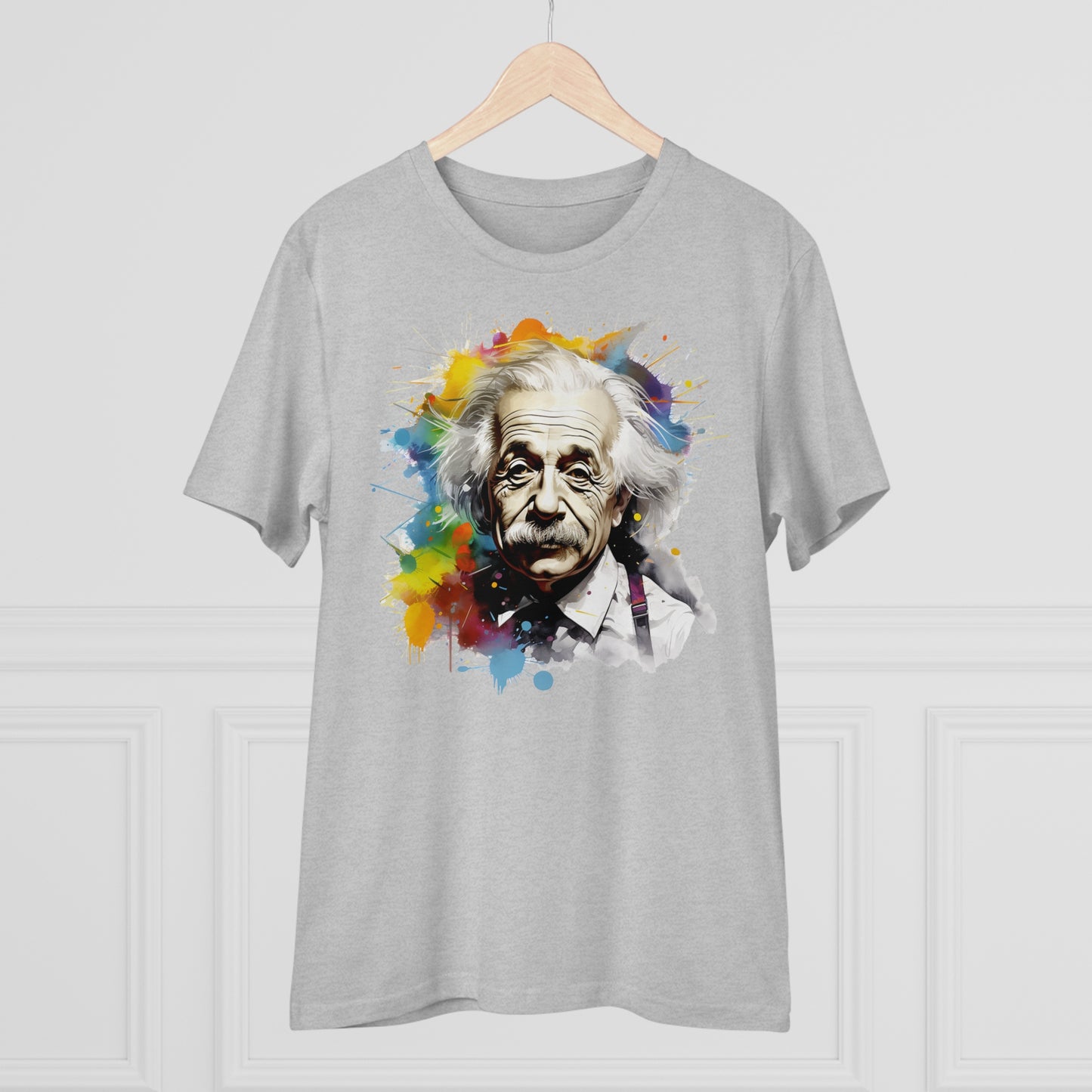 Albert Einstein Eco-friendly T-shirt : Watercolor Essence