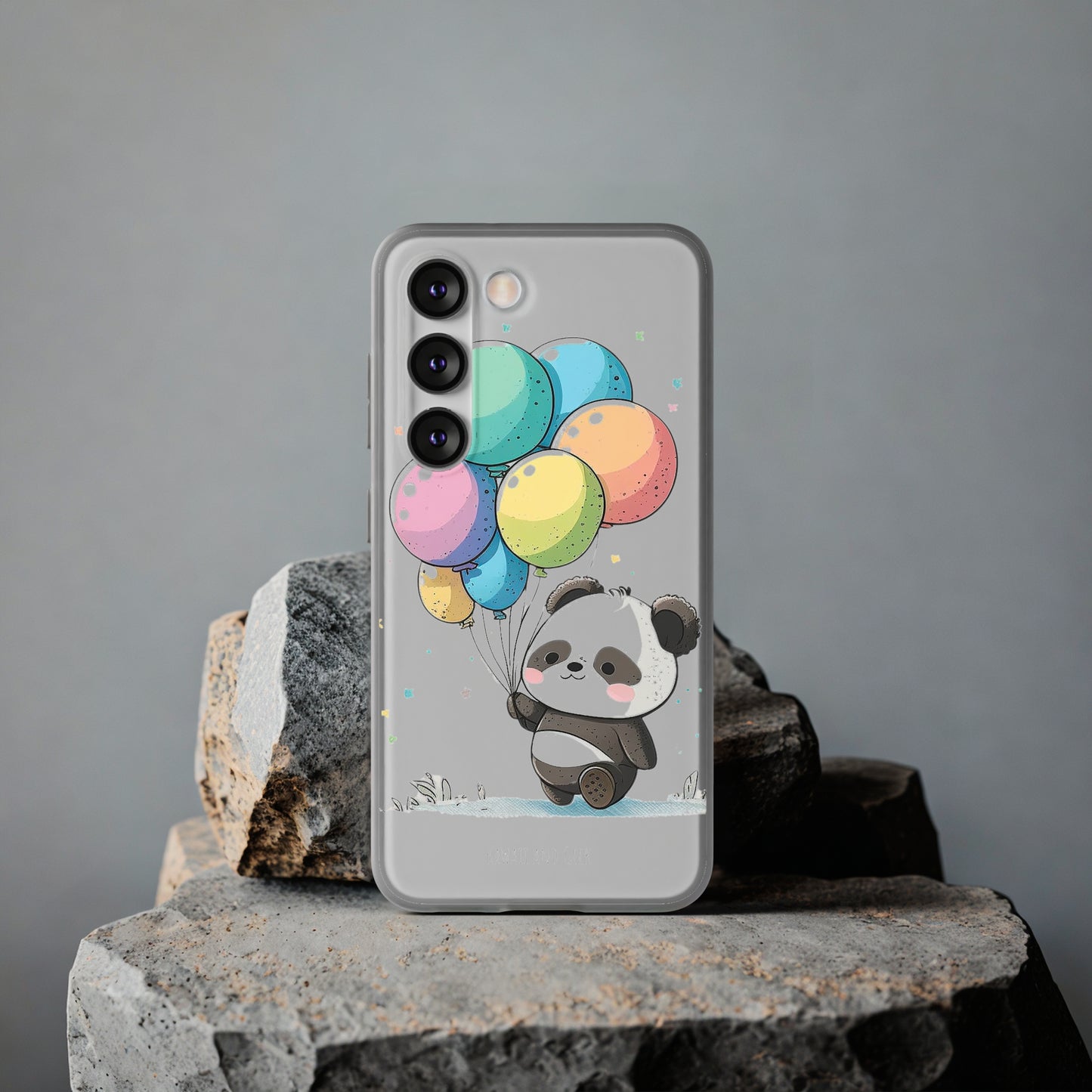 Cute Panda with Balloons flexi Smartphone Case - Add Some Adorable and Protective Style to Your Device