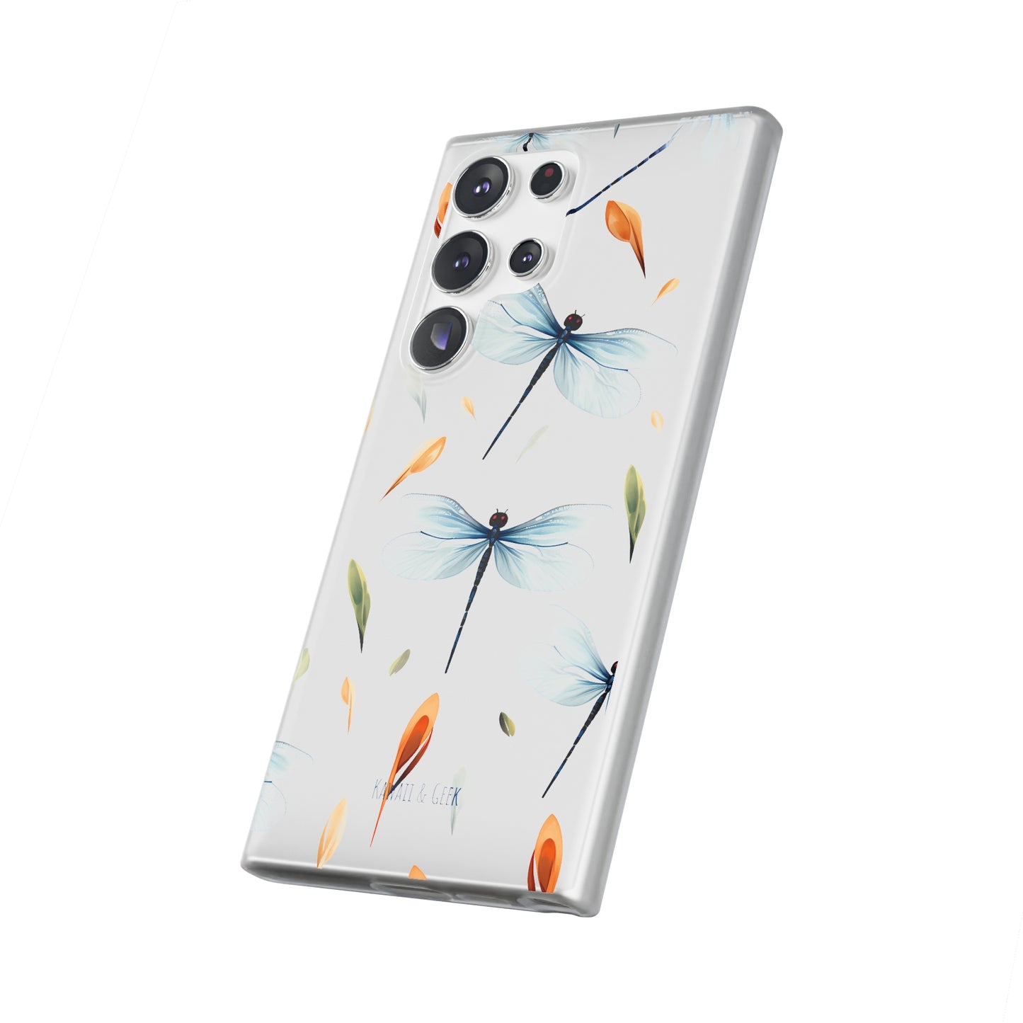 Dragonfly Dreams: Transparent Flexi Phone Case