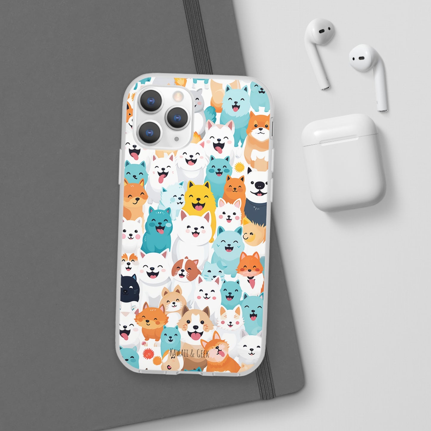 Cute Dogs Band Flexi Phone Case