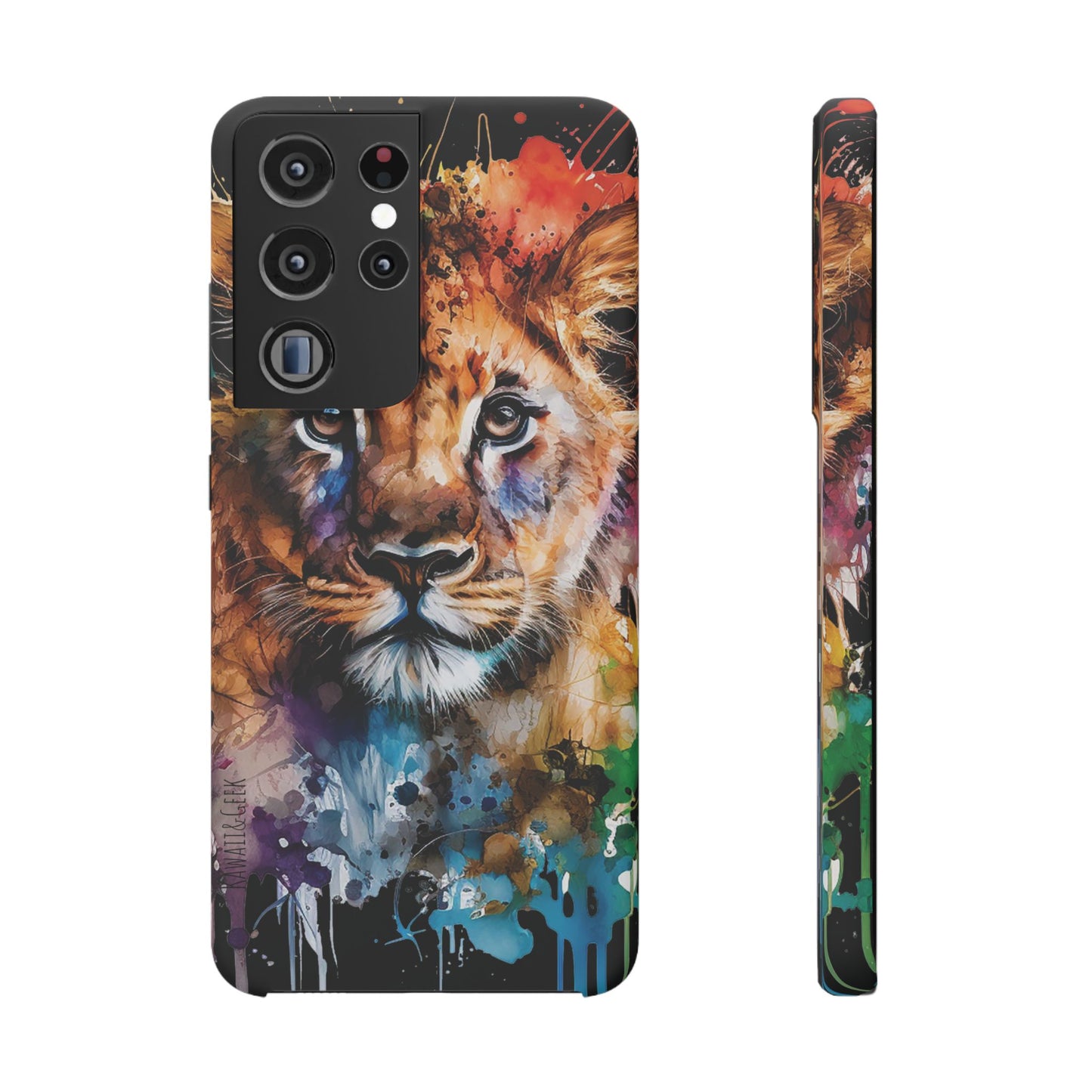 Phone Case Watercolor Lion Cub