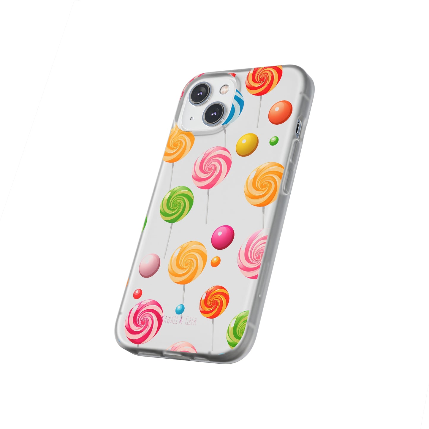 Vibrant Lollypop Array - Flexi Transparent Phone Case