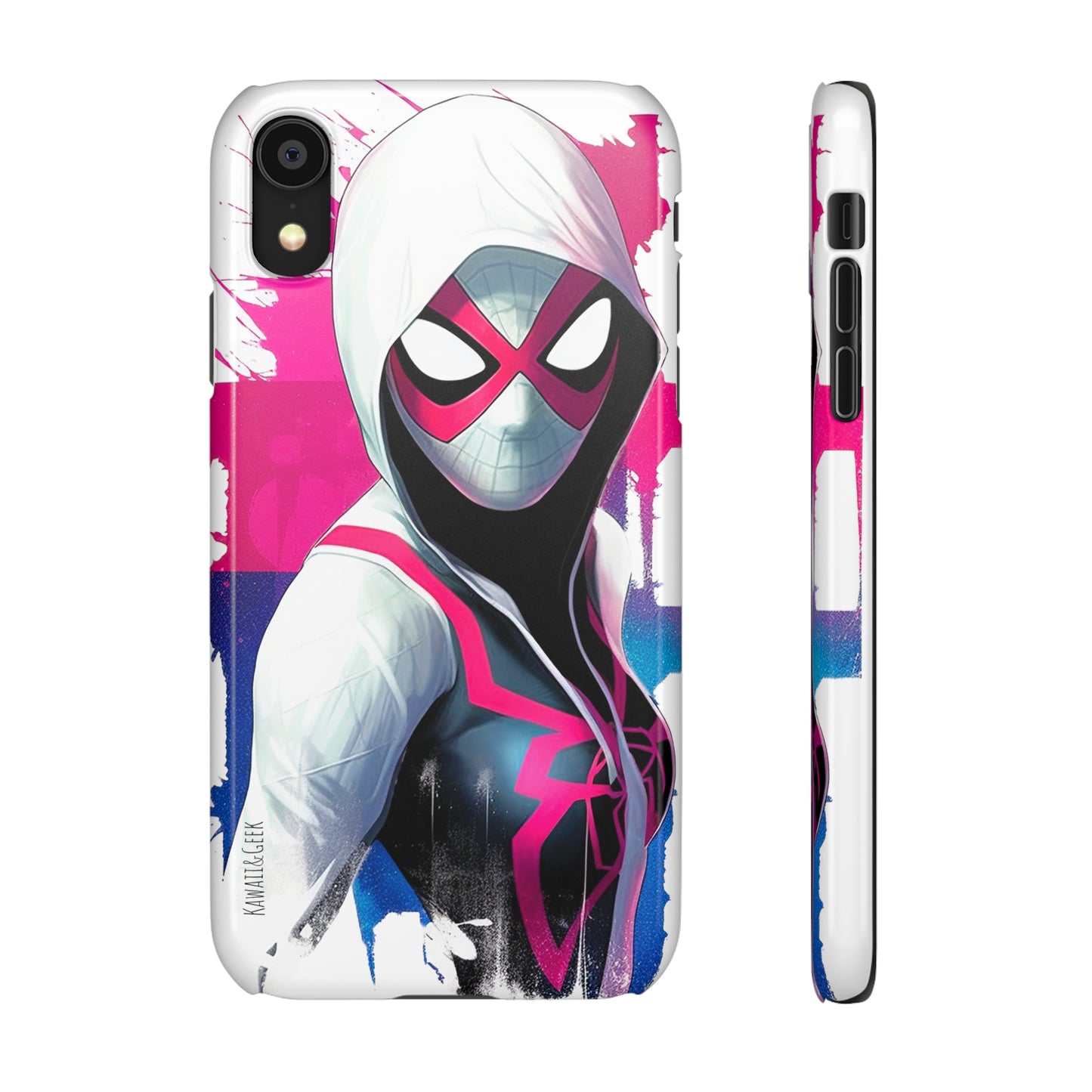 Spider Gwen in Watercolor Style Phone Case - Add Some Colorful and Heroic Style to Your Phone