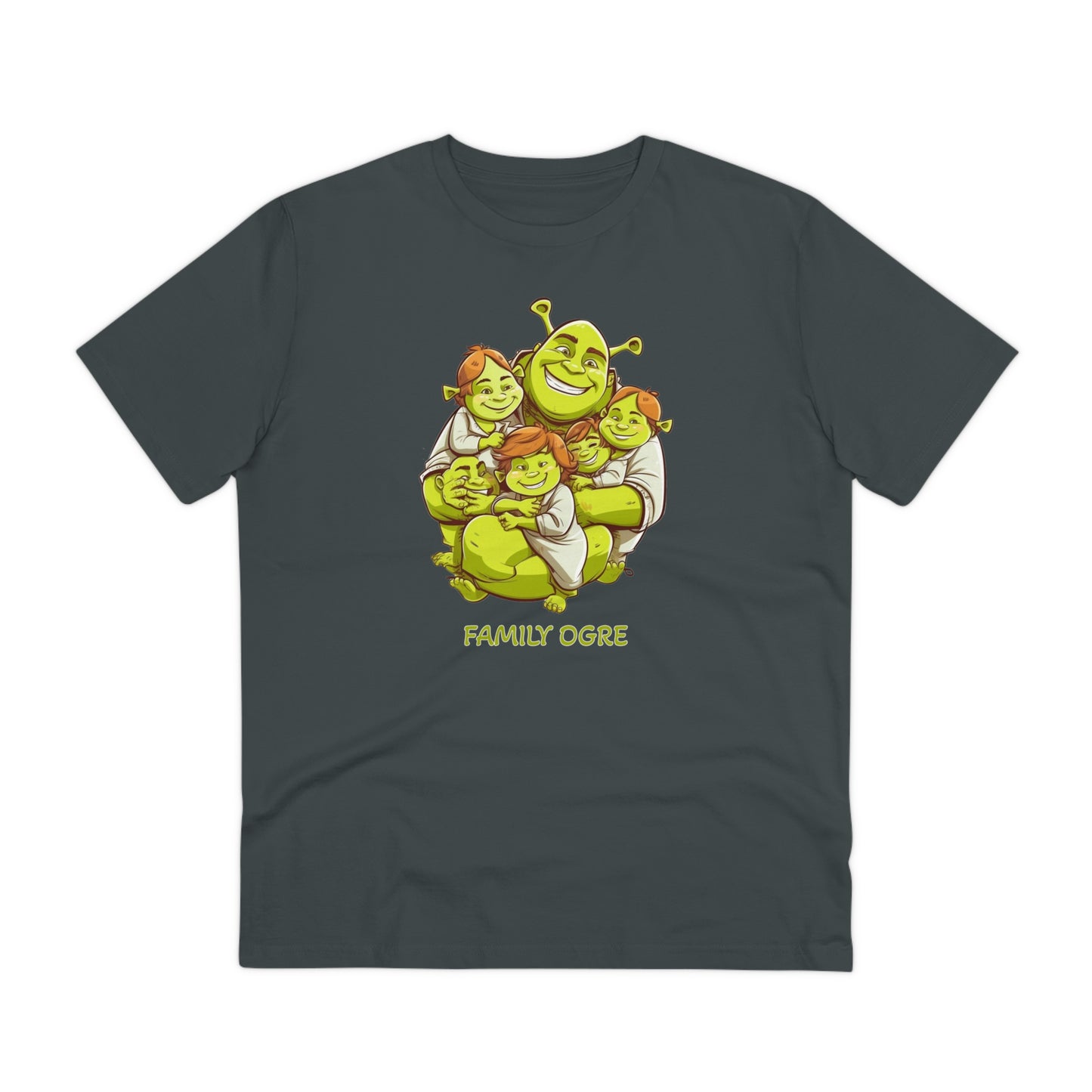 Family Ogre - Unisex Eco-Friendly T-Shirt - Celebrate Father's Day with Shrek and His Kids