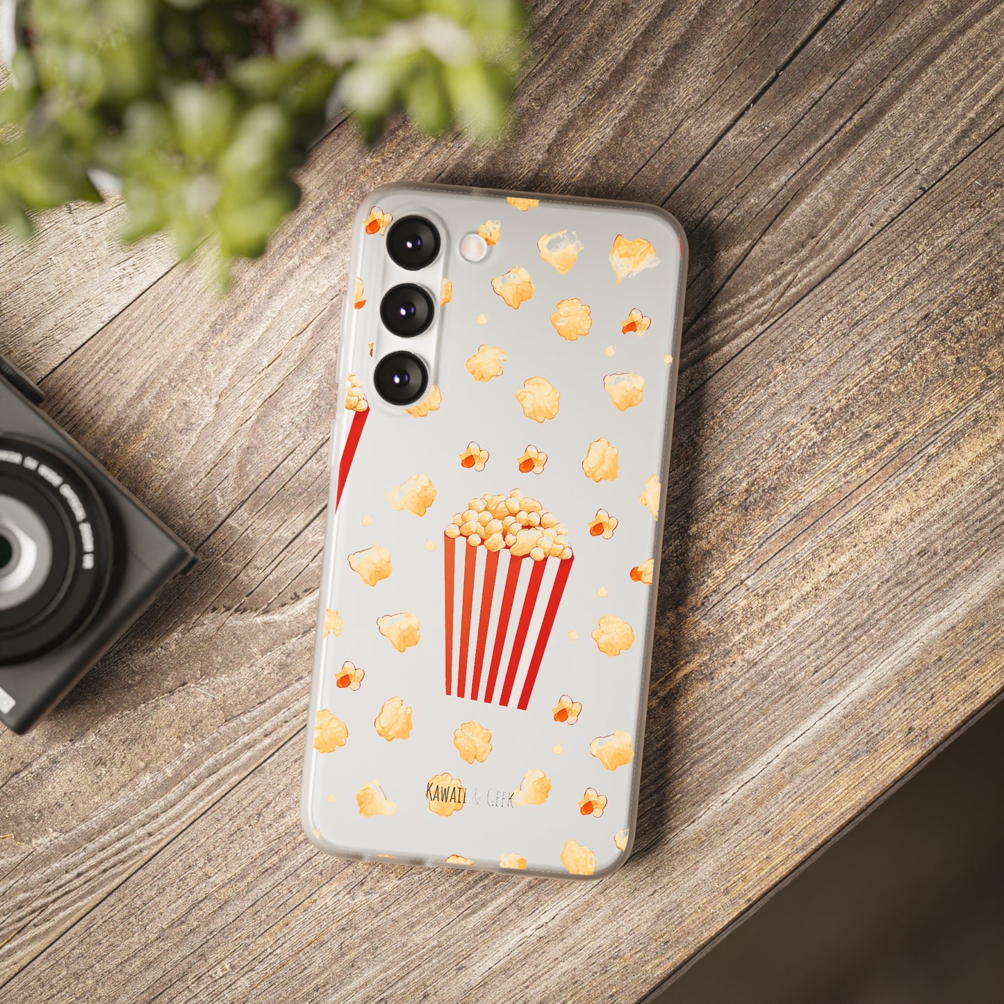 Popcorn Transparent Flexi Phone Case