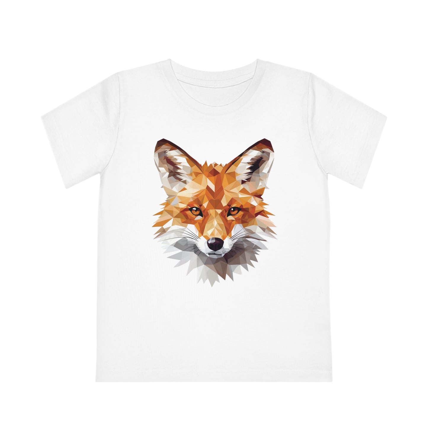 Fox Polygonal Kids T-Shirt - Embrace Clever Charm