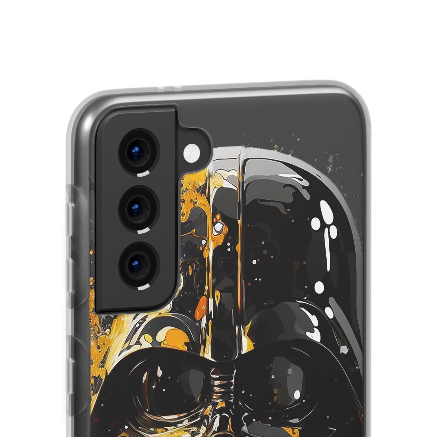 Darth Vader Gold and Black flexi phone Case - Protect Your Phone with Galactic and Artistic Style