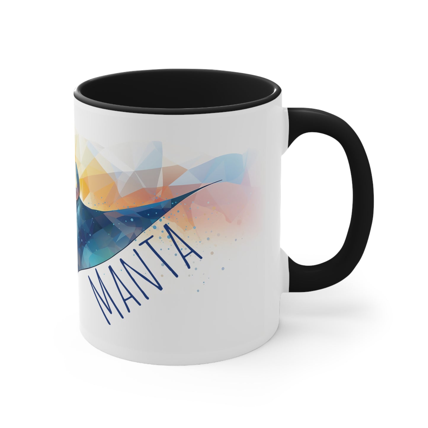 Manta Ray Coffee or Tea Mug: Dive into Coastal Bliss with Every Sip