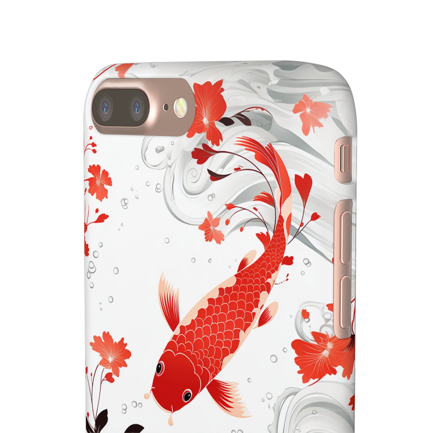 Elegant Koi: Premium Japanese Fish Phone Case