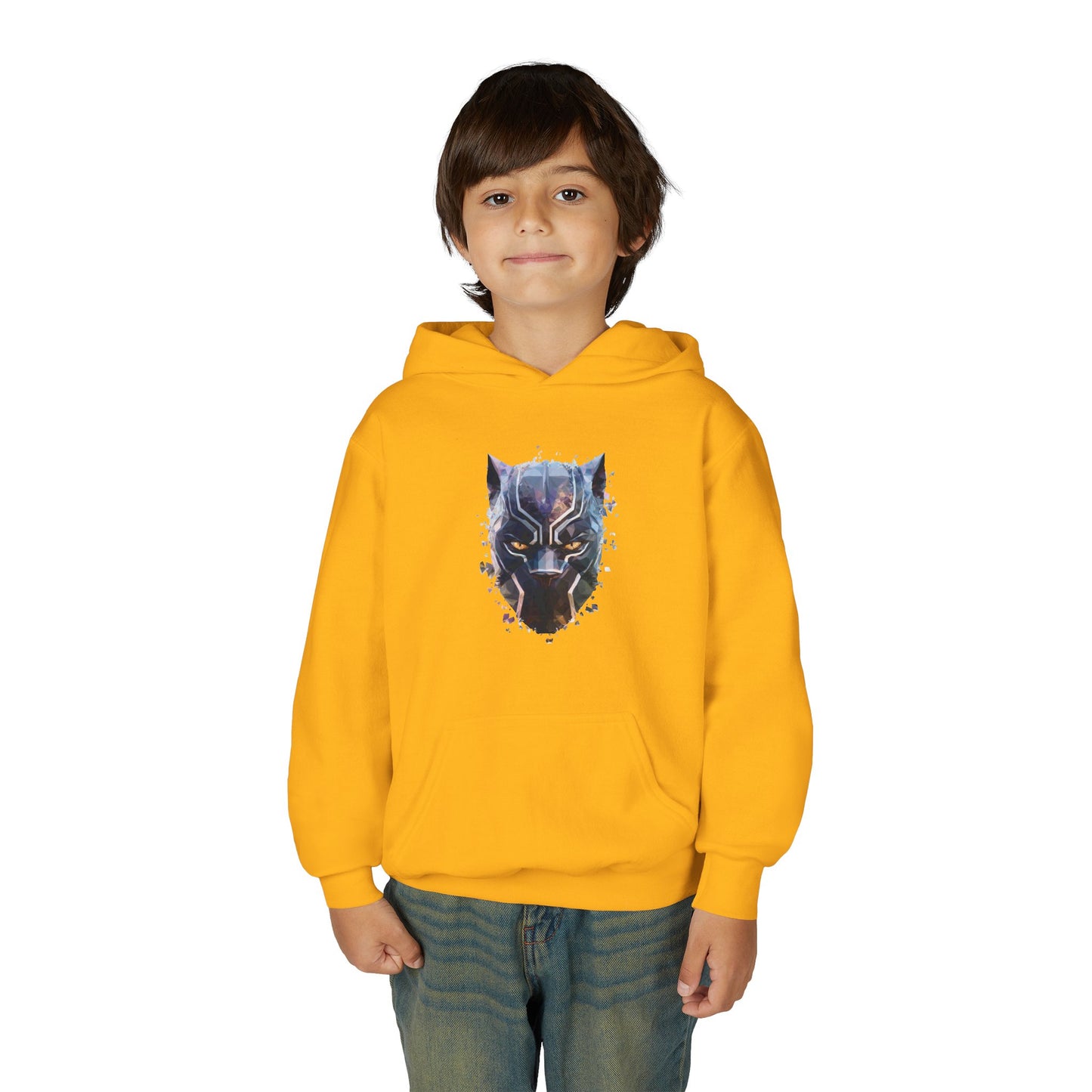 Black Panther Youth Hoodie, Kids Superhero Sweatshirt, Marvel Comic Gift, Stylish, Cozy Kids Clothing, Birthday Present