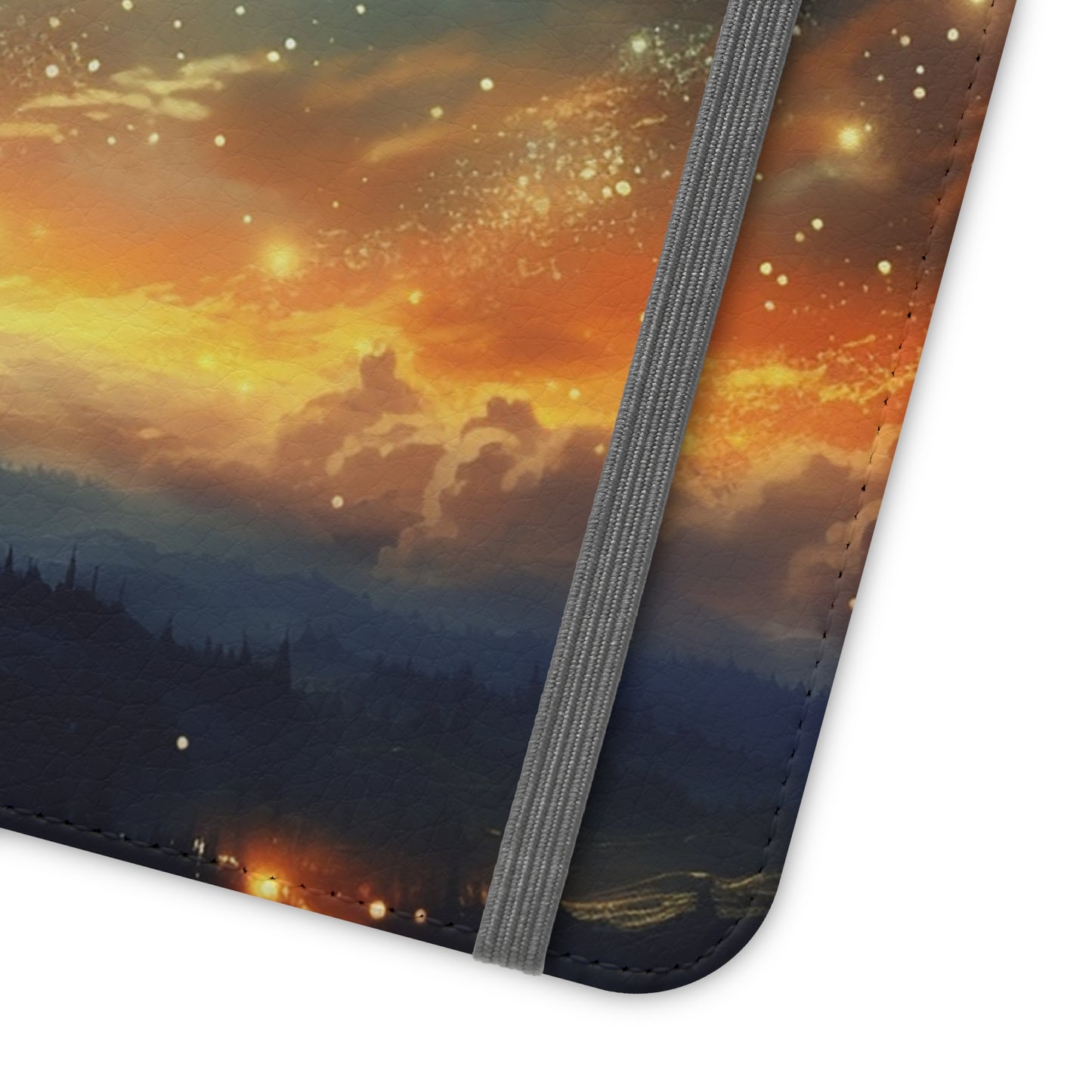 Wonderful Starry Night Flip Phone Case - Embrace the Beauty of the Night Sky