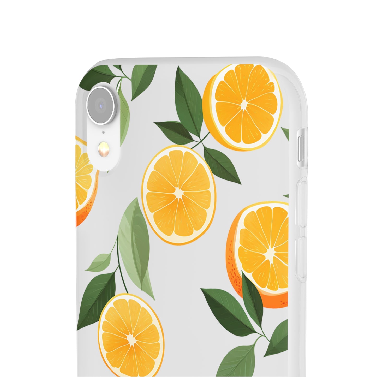 Zesty Orange Slices Transparent Flexi Phone Case