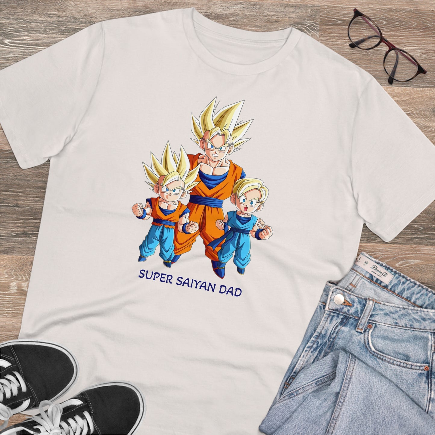 San Goku - Unisex Eco-Friendly T-Shirt - Celebrate Father's Day "Super Saiyan Dad"