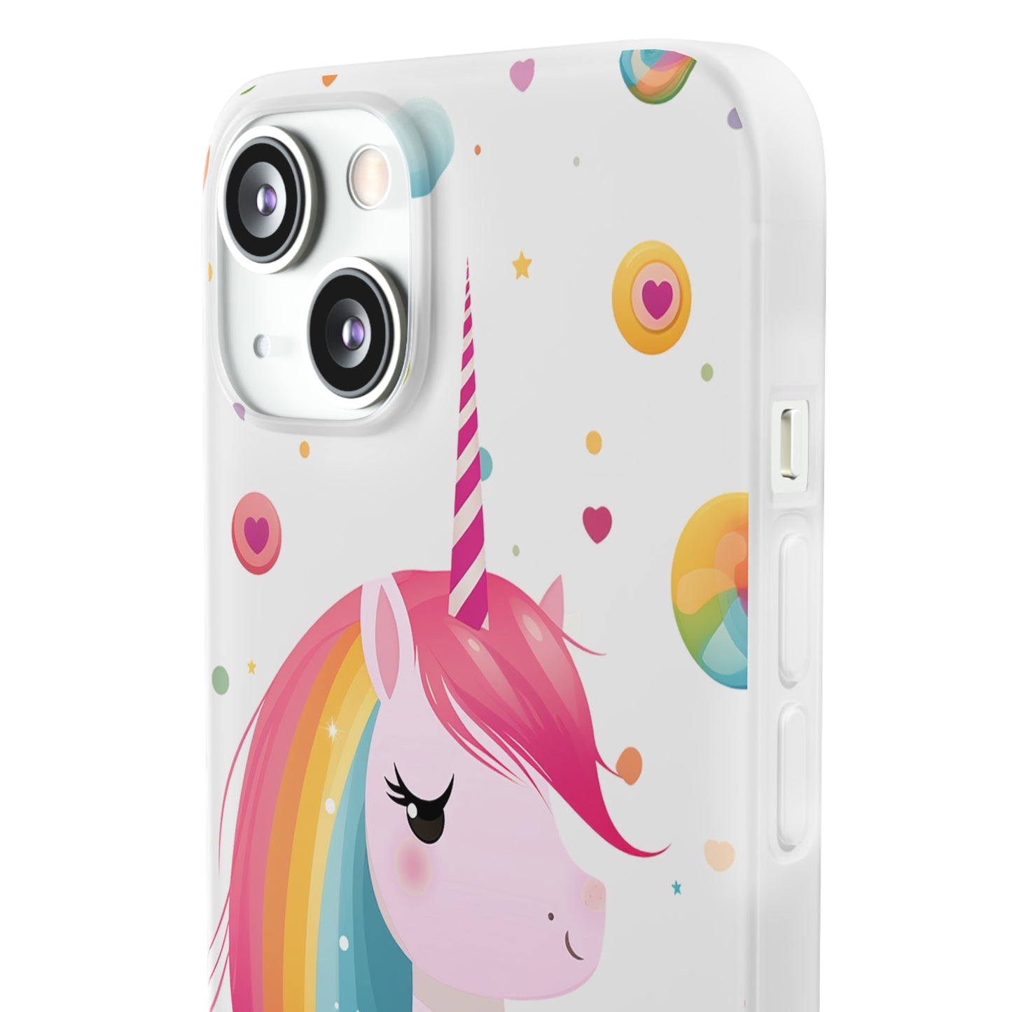 Kawaii Unicorn Flexi Transparent Phone Case