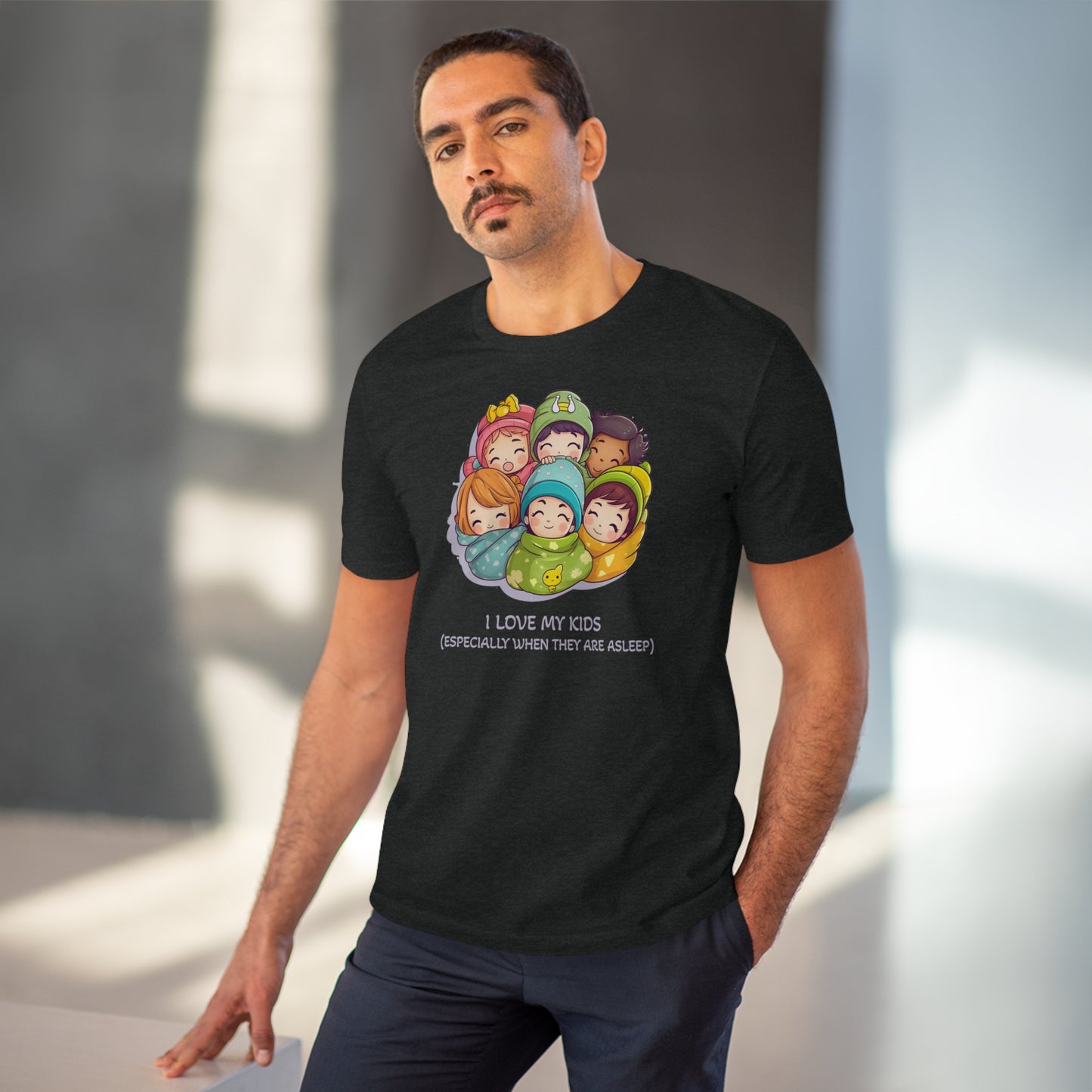 I Love My Kids, Especially When They Are Asleep - Unisex Eco-Friendly T-Shirt - Father's and Mother's Day special