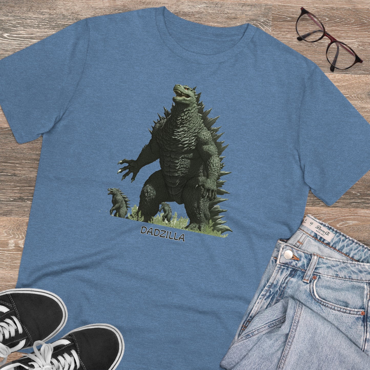 Dadzilla - Unisex Eco-Friendly T-Shirt - Celebrate Father's Day with a Legendary Monster