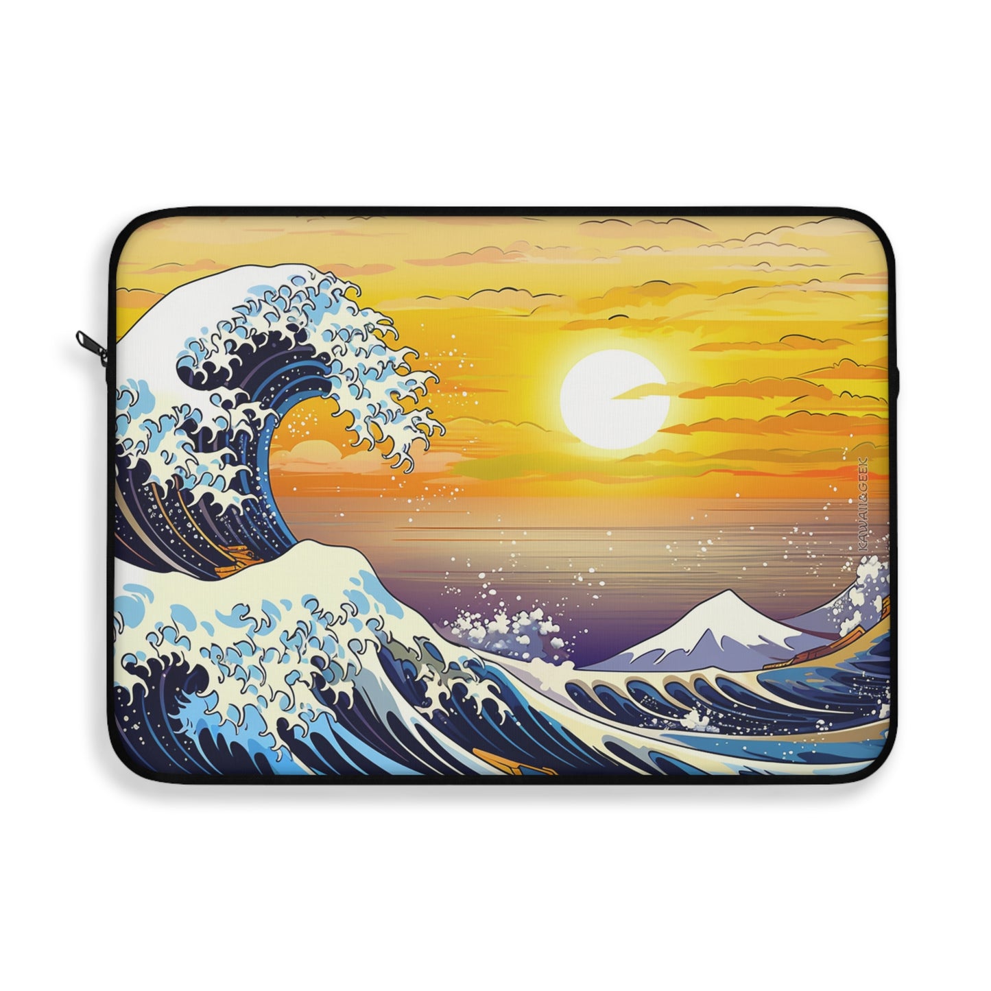 Marvellous Big Wave Hokusai Style Laptop Sleeve - Available in 13 and 15 Inches