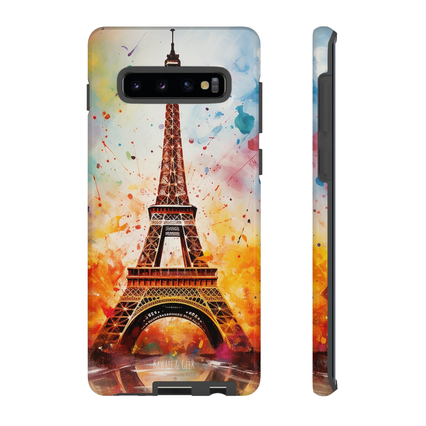 Eiffel Tower Painting Tough Phone Case - for Paris lovers