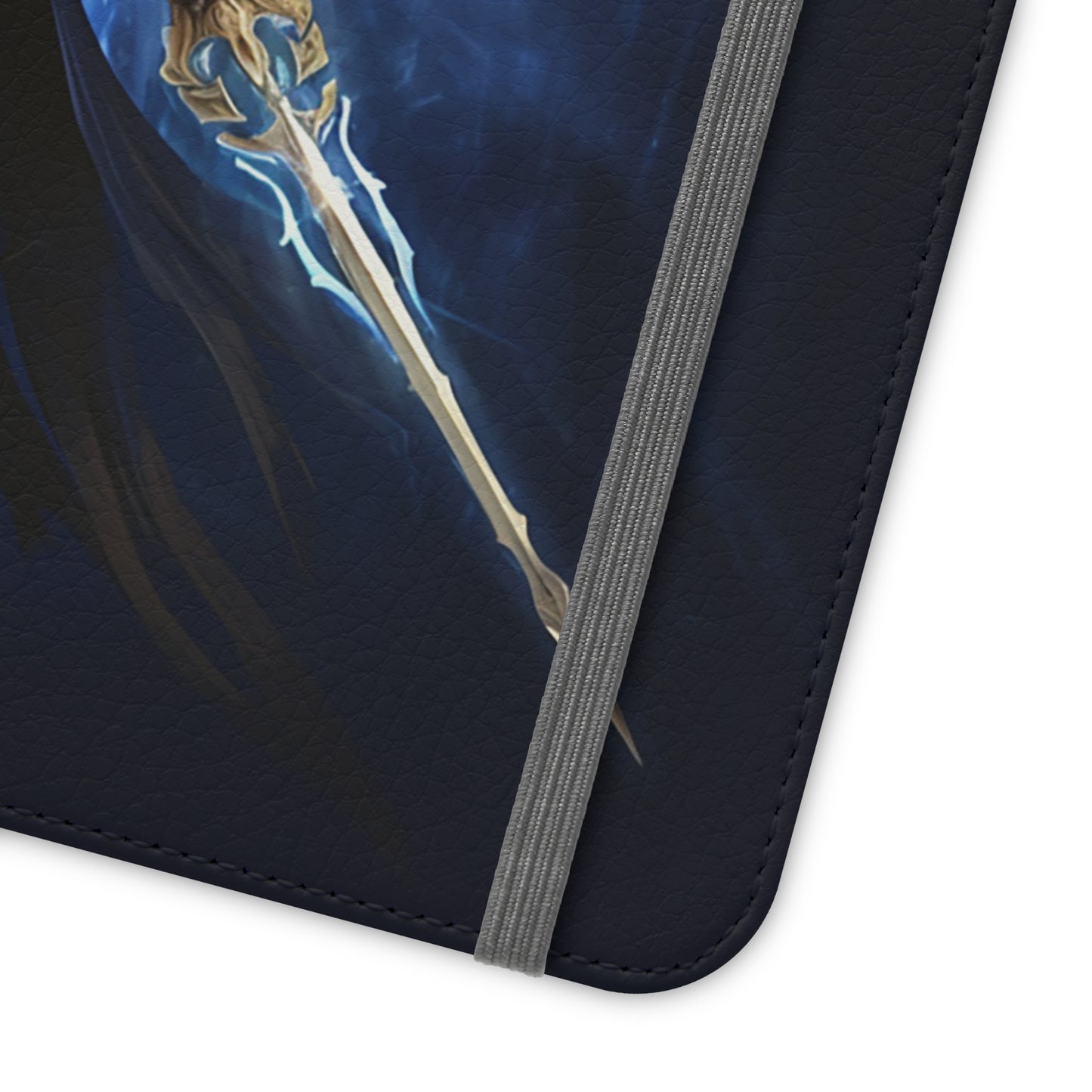 Archangel Flip Phone Case: Ethereal Wings & Sword Design