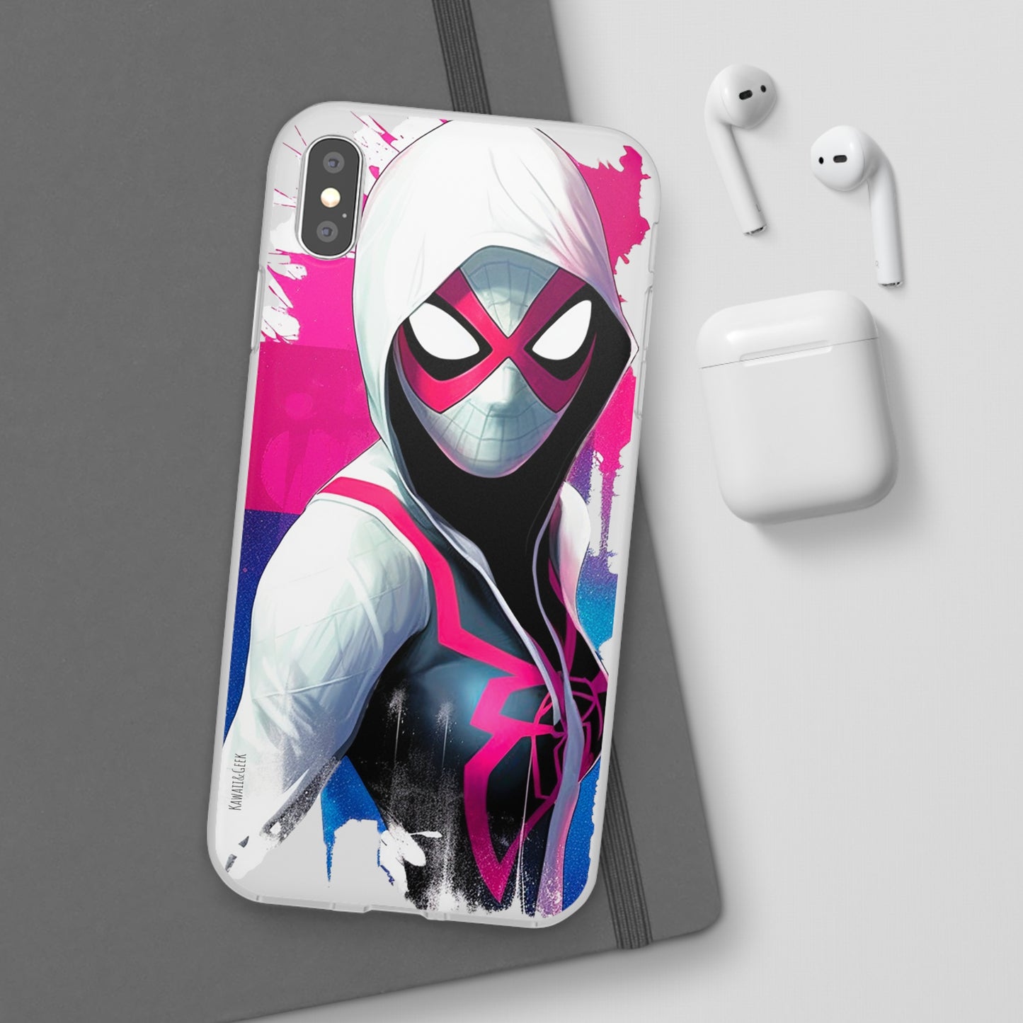 Spider Gwen in Flexi Phone Case - Add Some Colorful and Heroic Style to Your Phone