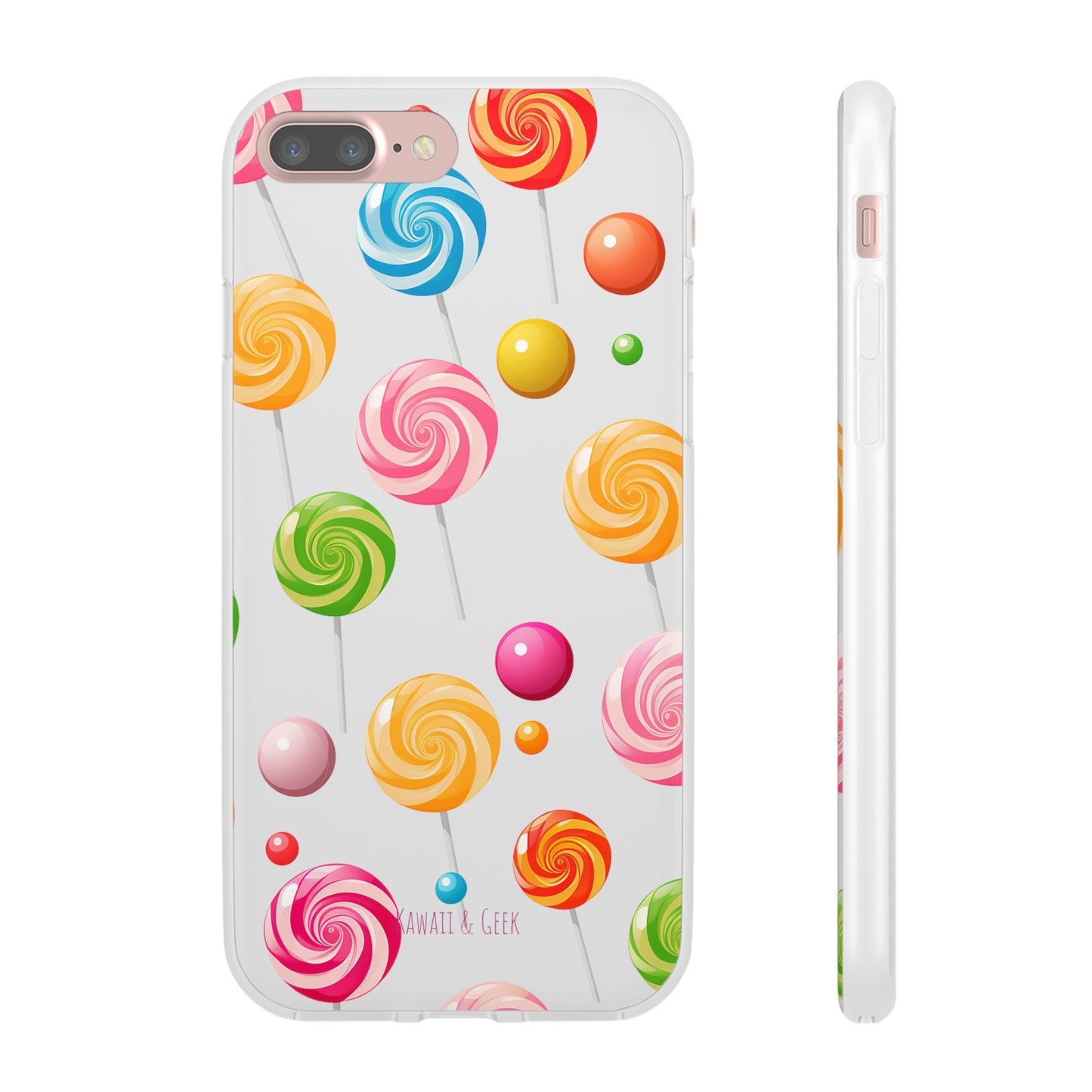 Vibrant Lollypop Array - Flexi Transparent Phone Case