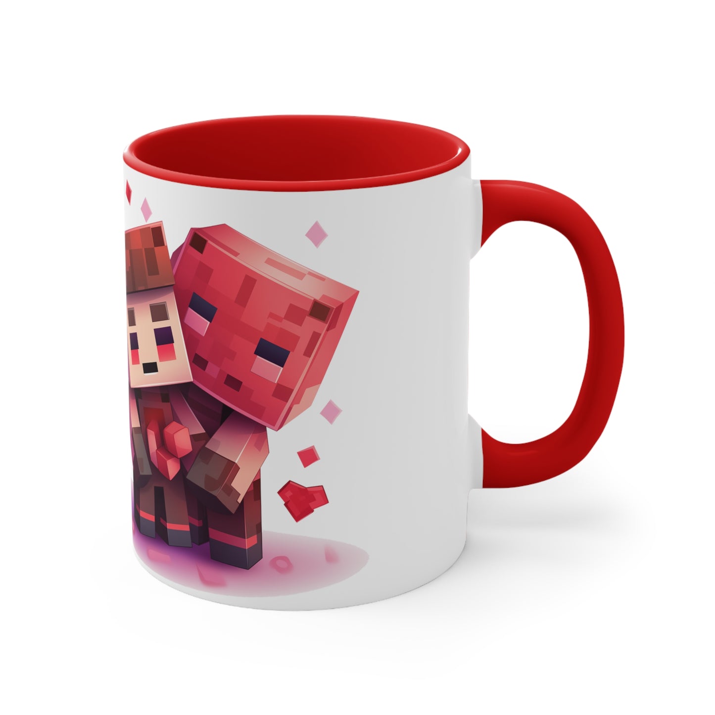 Minecraft Love & Coffee Mug - 11oz Bicolor Valentine's Special