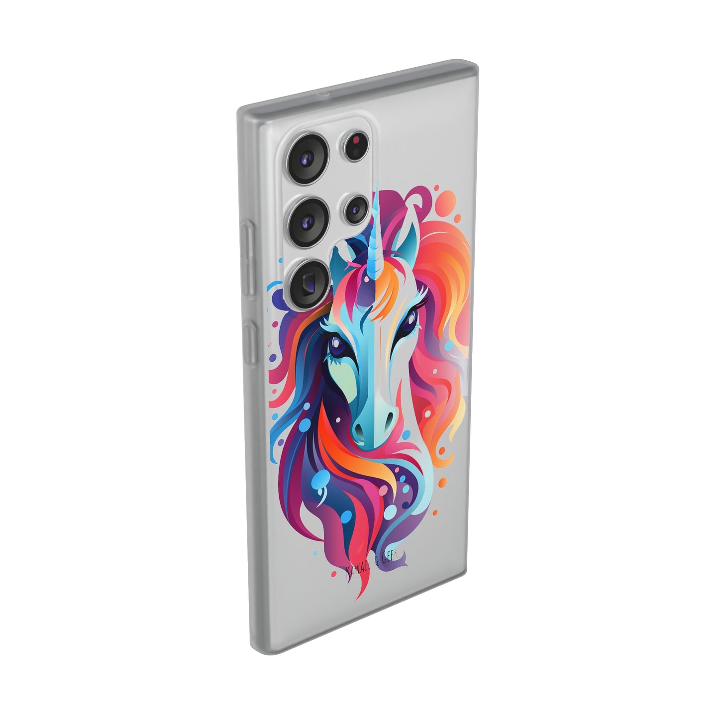 Ink Unicorn Flexi Transparent Phone Case