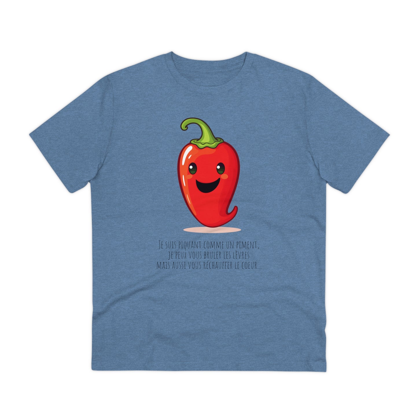 Cute and Smiling Red Hot Pepper Eco-Friendly T-Shirt - FRENCH