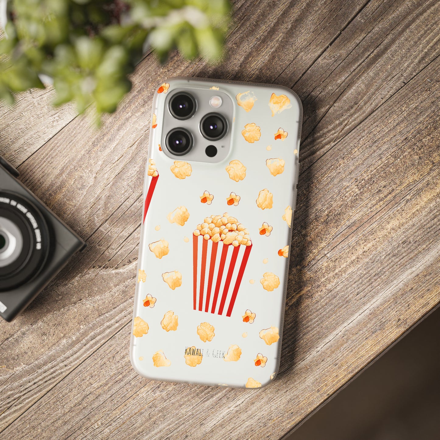 Popcorn Transparent Flexi Phone Case