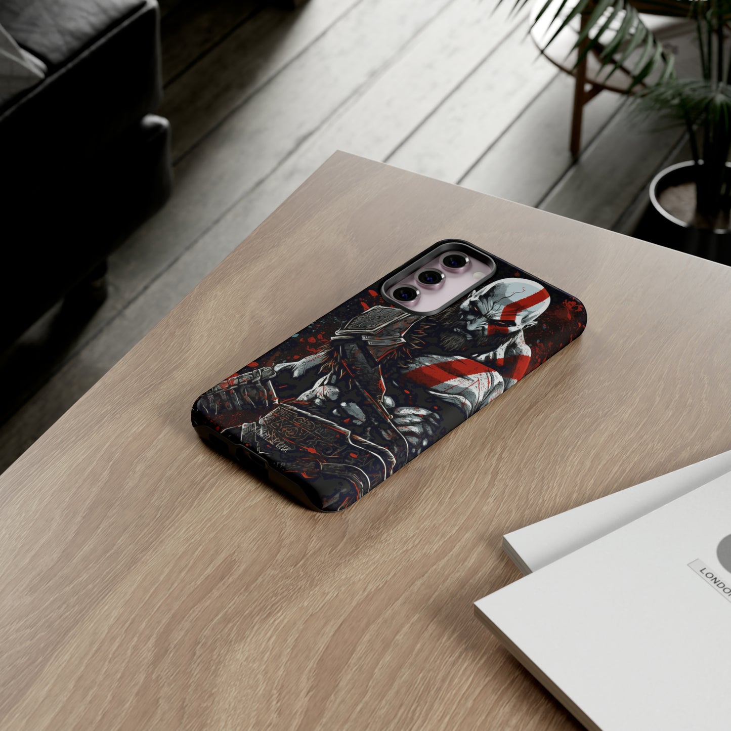 Kratos Tough Phone Case - Unleash the Power of the God of War in Style