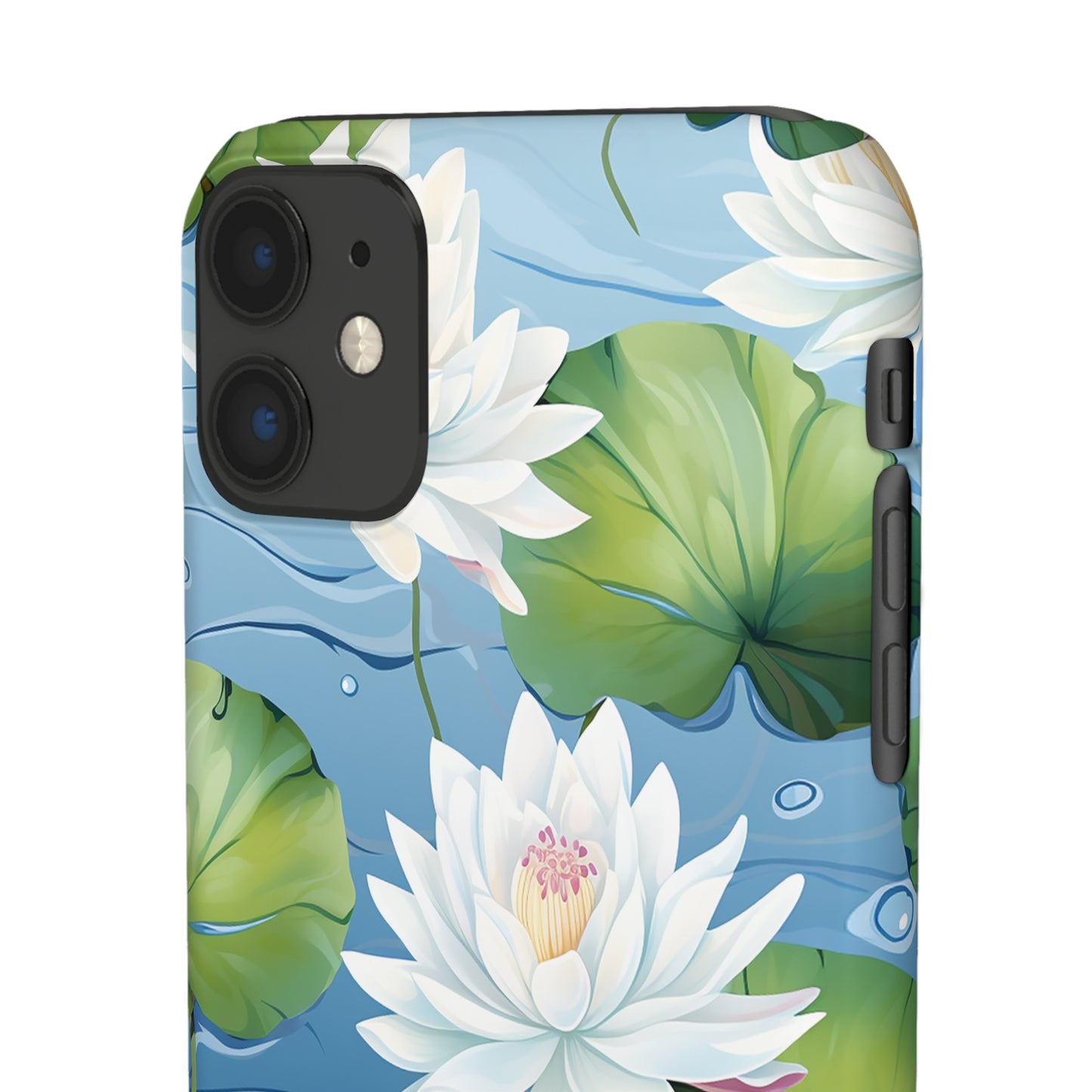 Elegant Water Lilies: Premium Phone Case