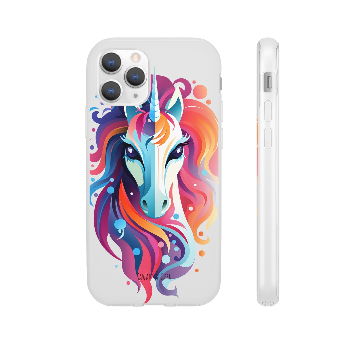 Ink Unicorn Flexi Transparent Phone Case