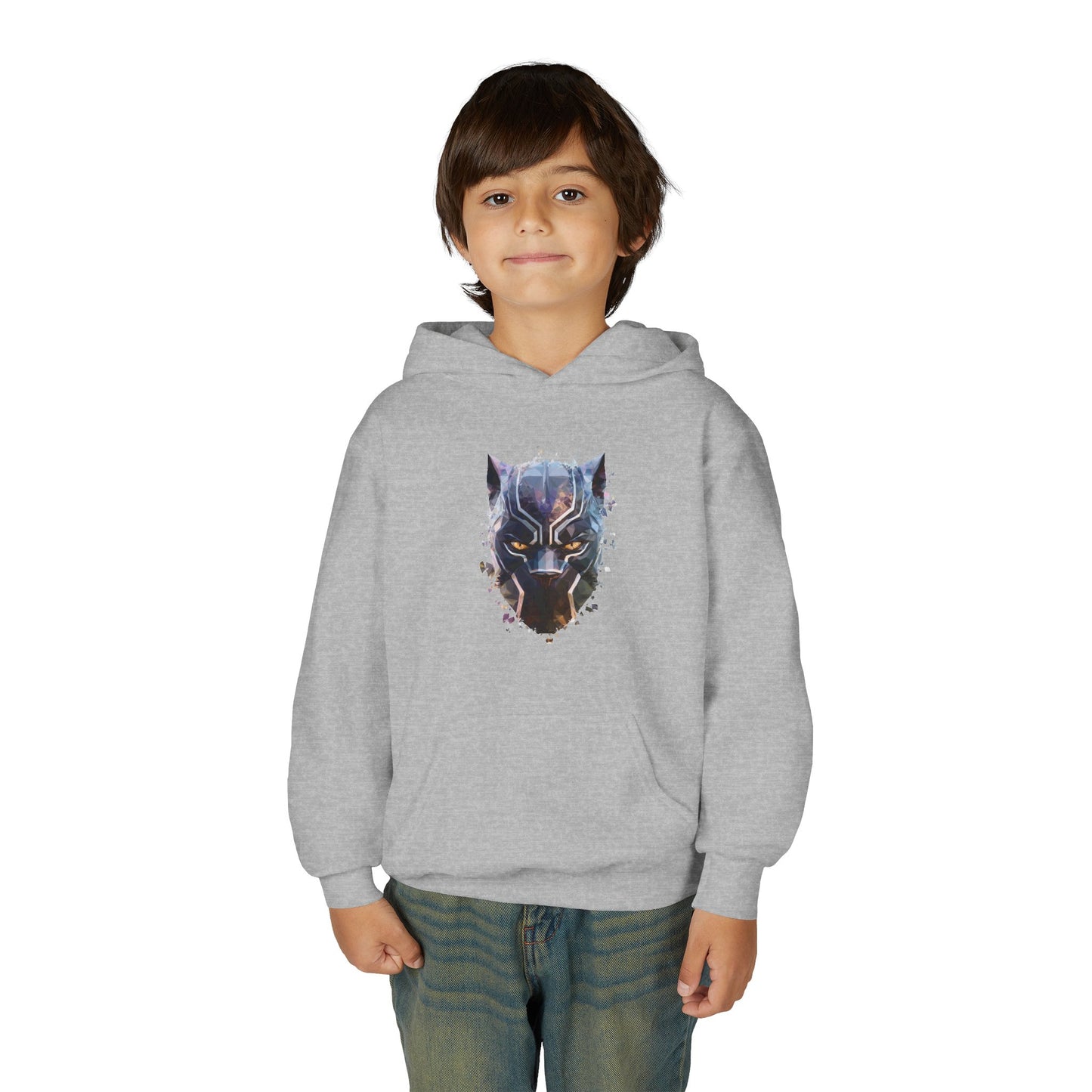 Black Panther Youth Hoodie, Kids Superhero Sweatshirt, Marvel Comic Gift, Stylish, Cozy Kids Clothing, Birthday Present