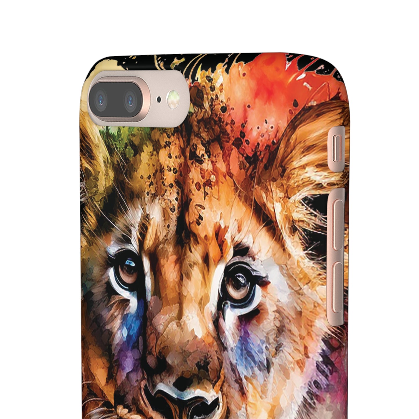 Watercolor Lion Cub Premium Phone Case