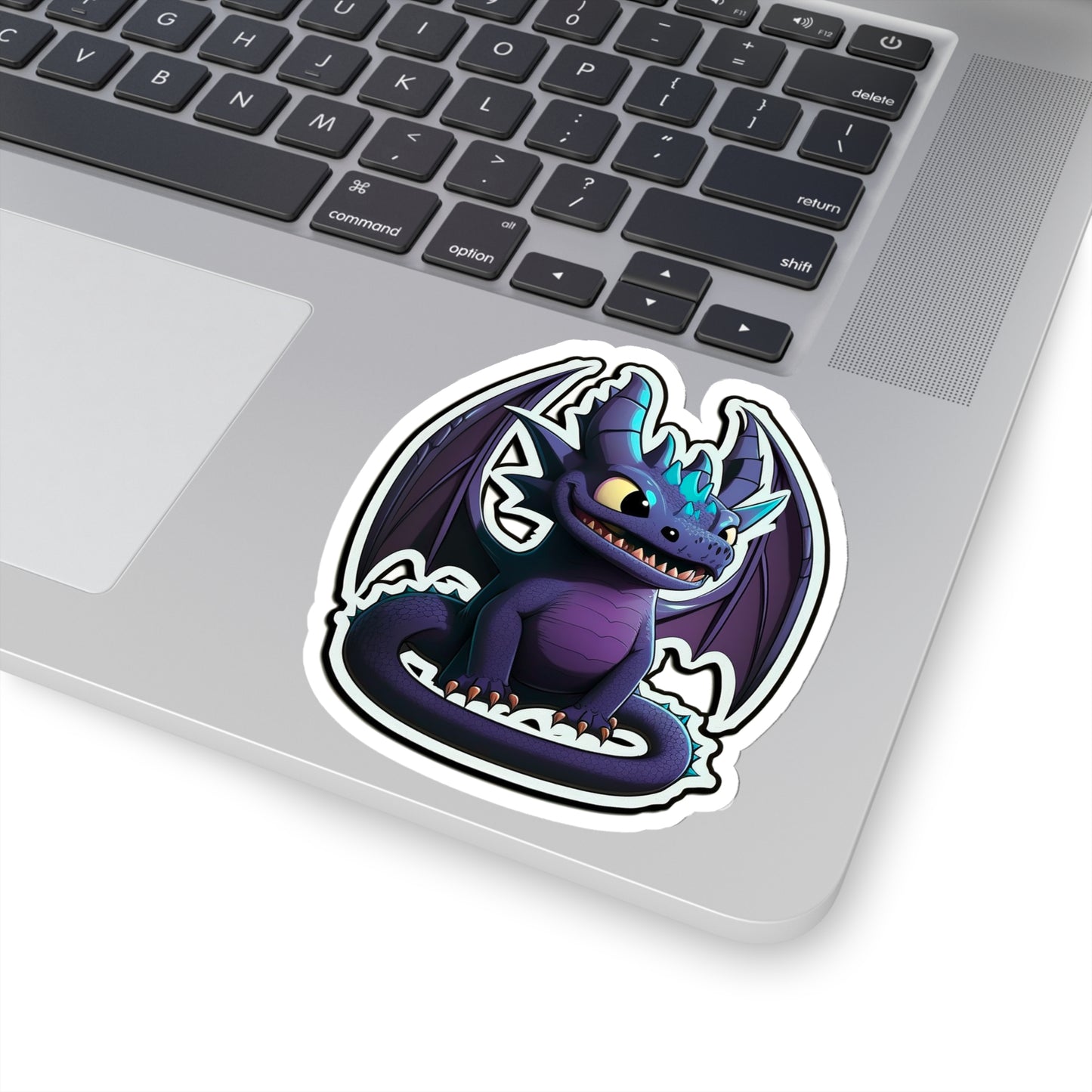 Kawaii Purple Dragon Sticker - Add Some Cute and Unique Style to Your Tech