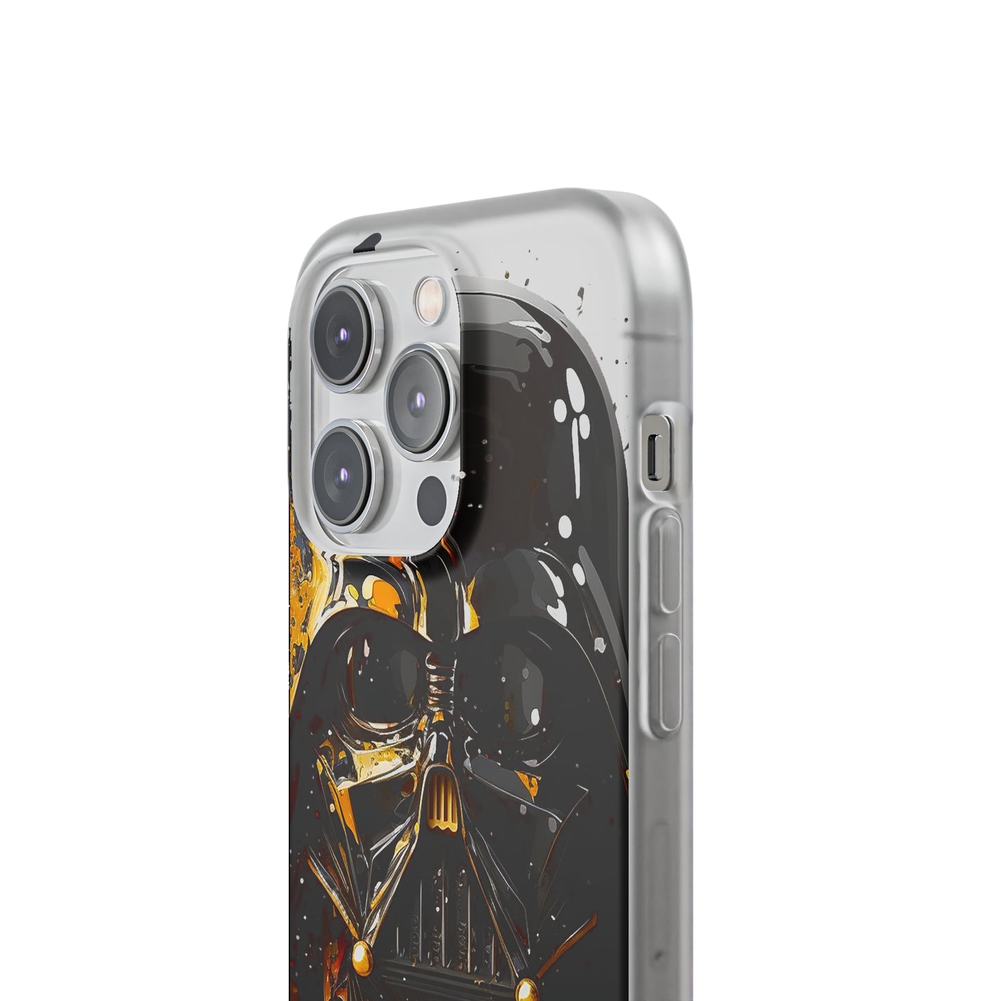 Darth Vader Gold and Black flexi phone Case - Protect Your Phone with Galactic and Artistic Style