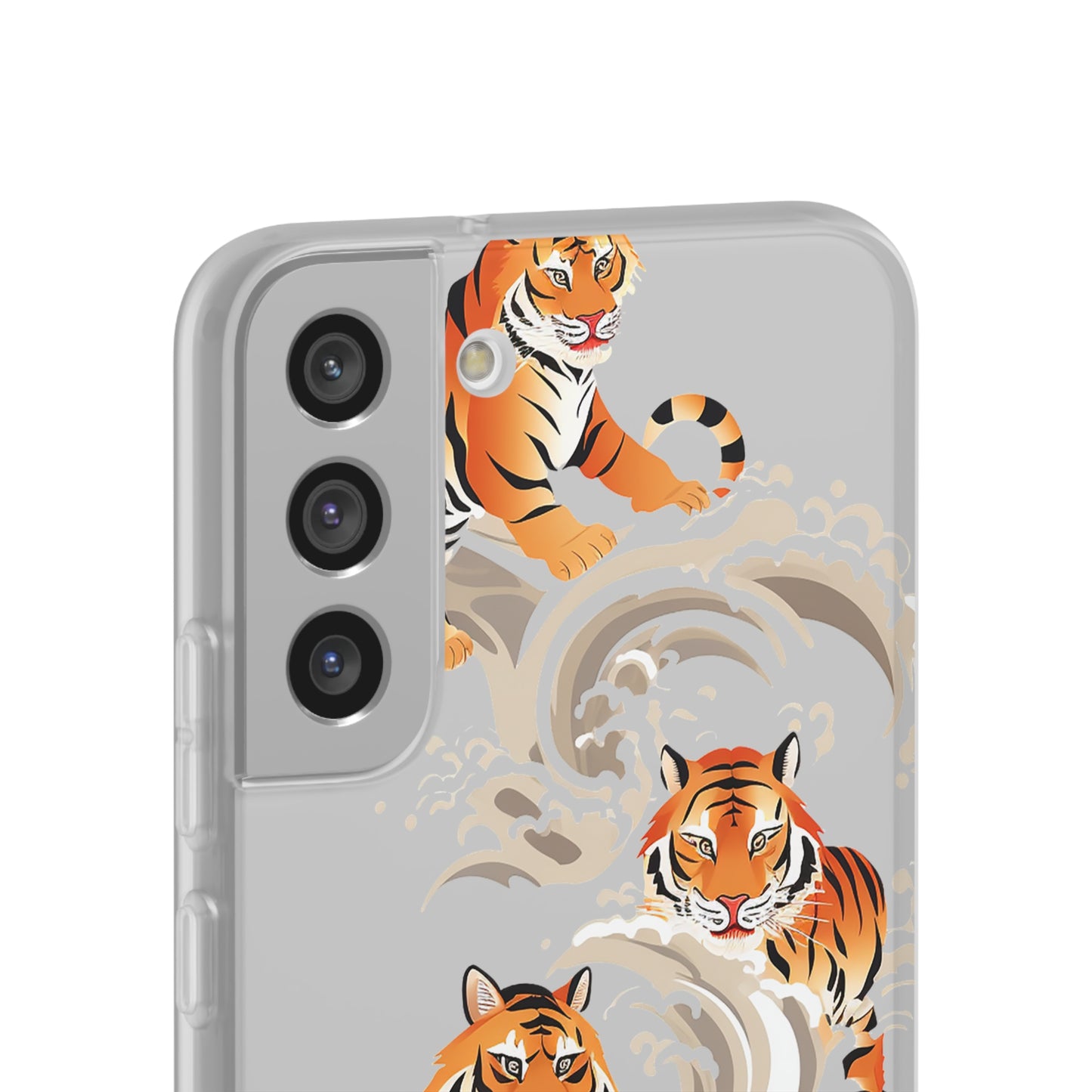 Elegant Chinese Ink Tiger Flexi Phone Case