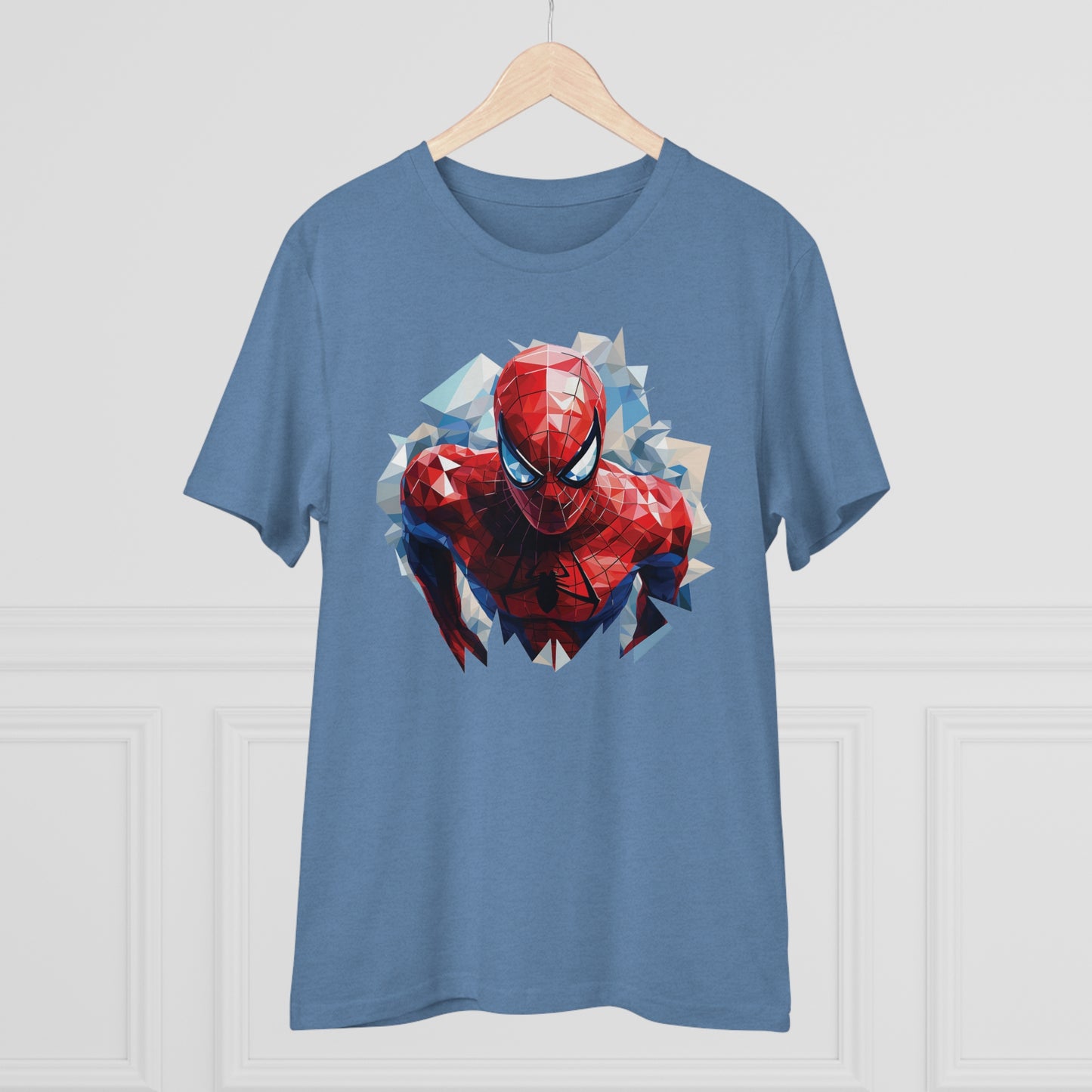 Spider-Man Polygonal Geometric T-Shirt - Swing into Stylish Adventure