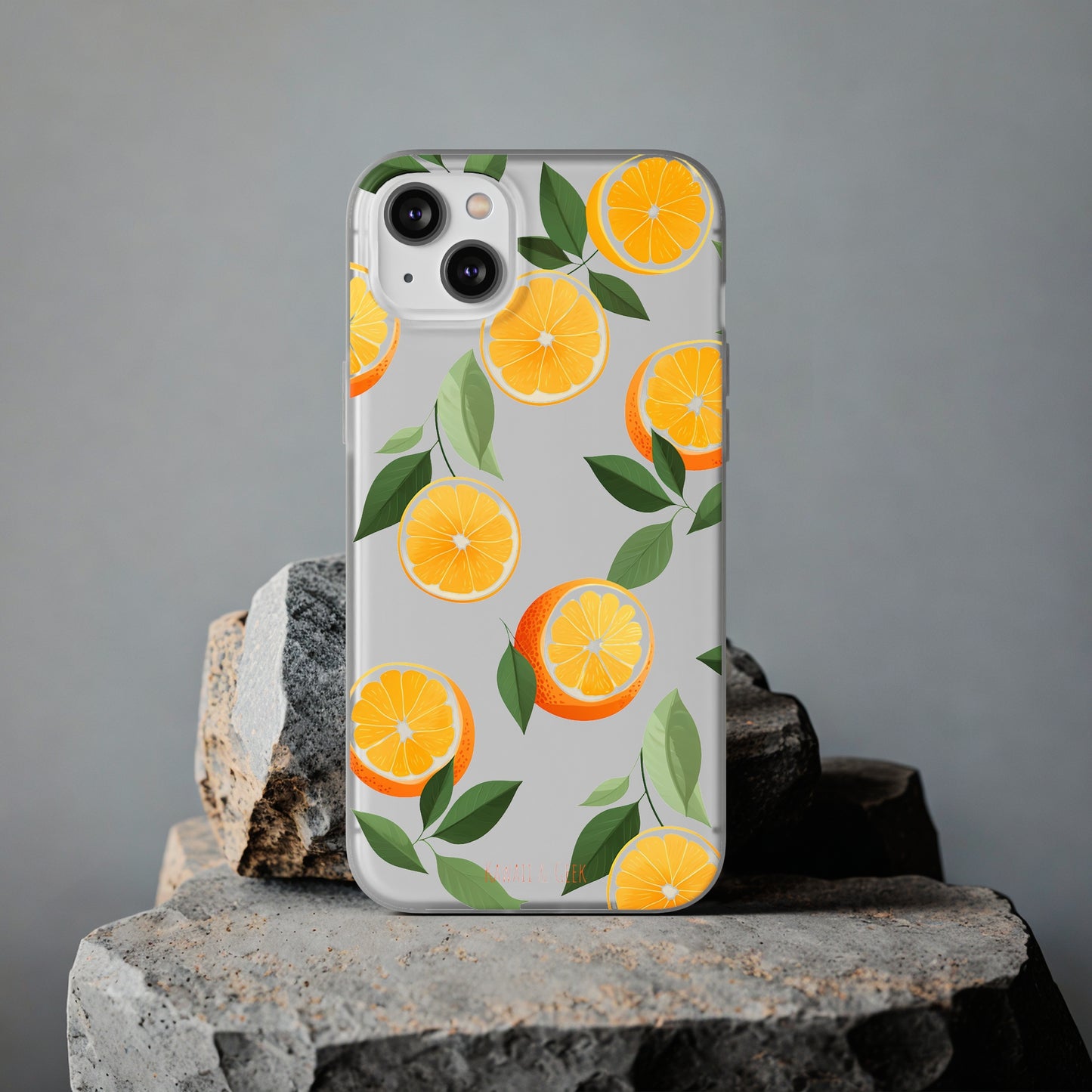 Zesty Orange Slices Transparent Flexi Phone Case