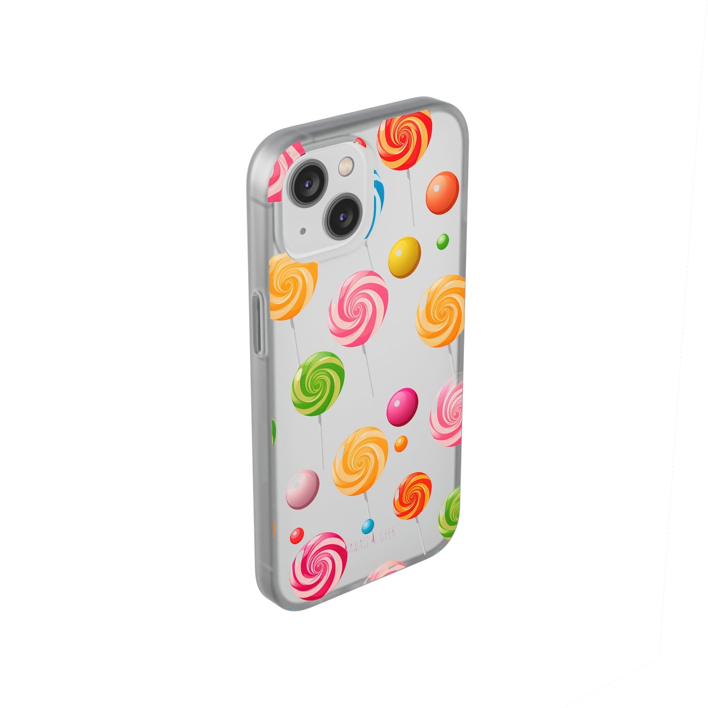 Vibrant Lollypop Array - Flexi Transparent Phone Case