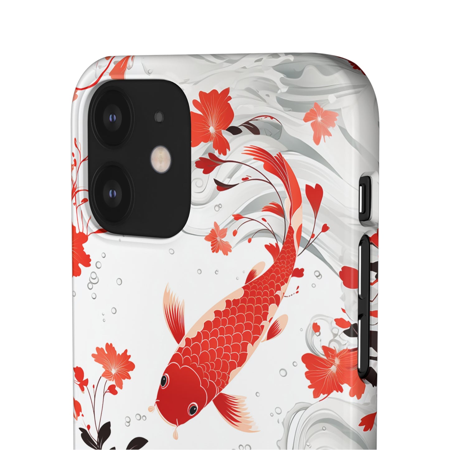 Elegant Koi: Premium Japanese Fish Phone Case