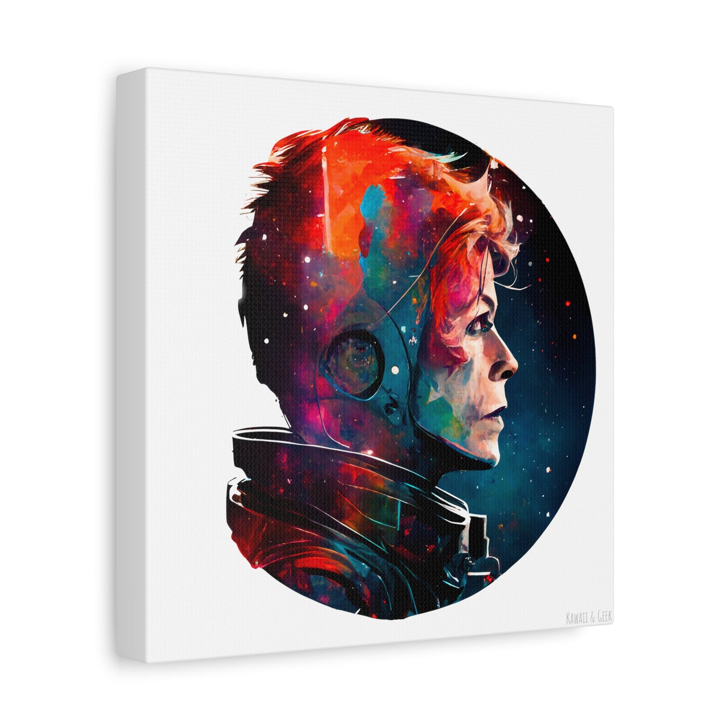 David Bowie Space Oddity Canva - Add Some Pop-Art and Watercolor Style to Your Wall Decor