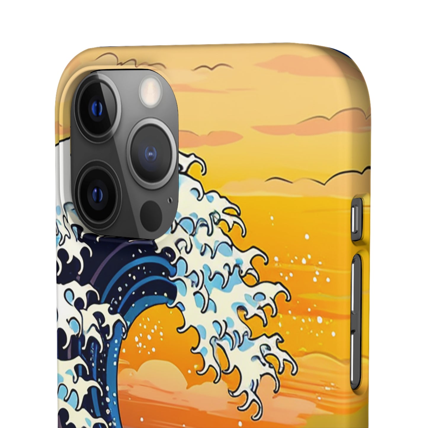 Sunset Big Wave Phone Case - Embrace the Majestic Hokusai Style in Your Hands